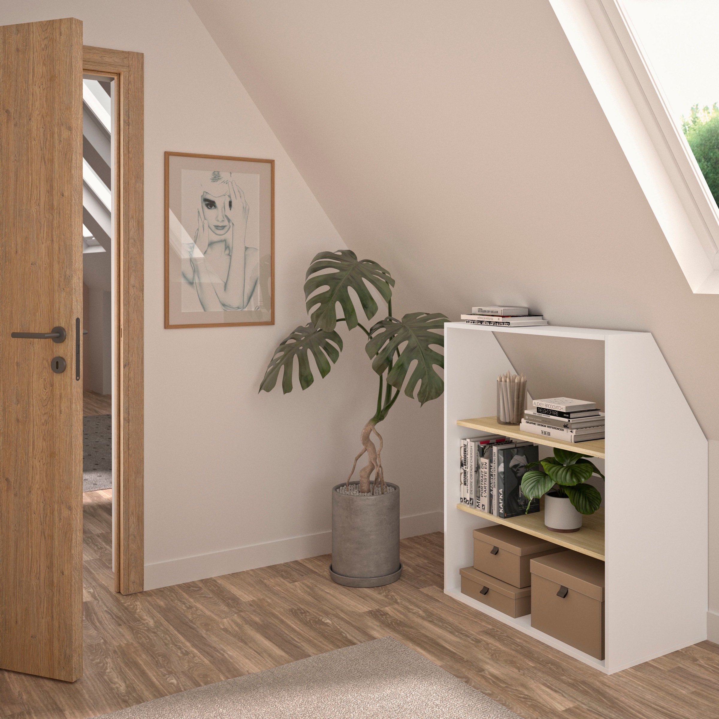 Gami Kleiderschrank "UNDER" Schrägschrank mit einer Tür günstig online kaufen