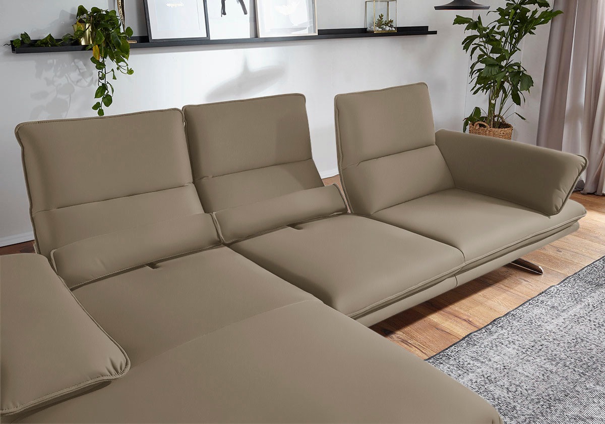 W.SCHILLIG Ecksofa "broadway, Designsofa mit tollem Sitzkomfort, L-Form", S günstig online kaufen