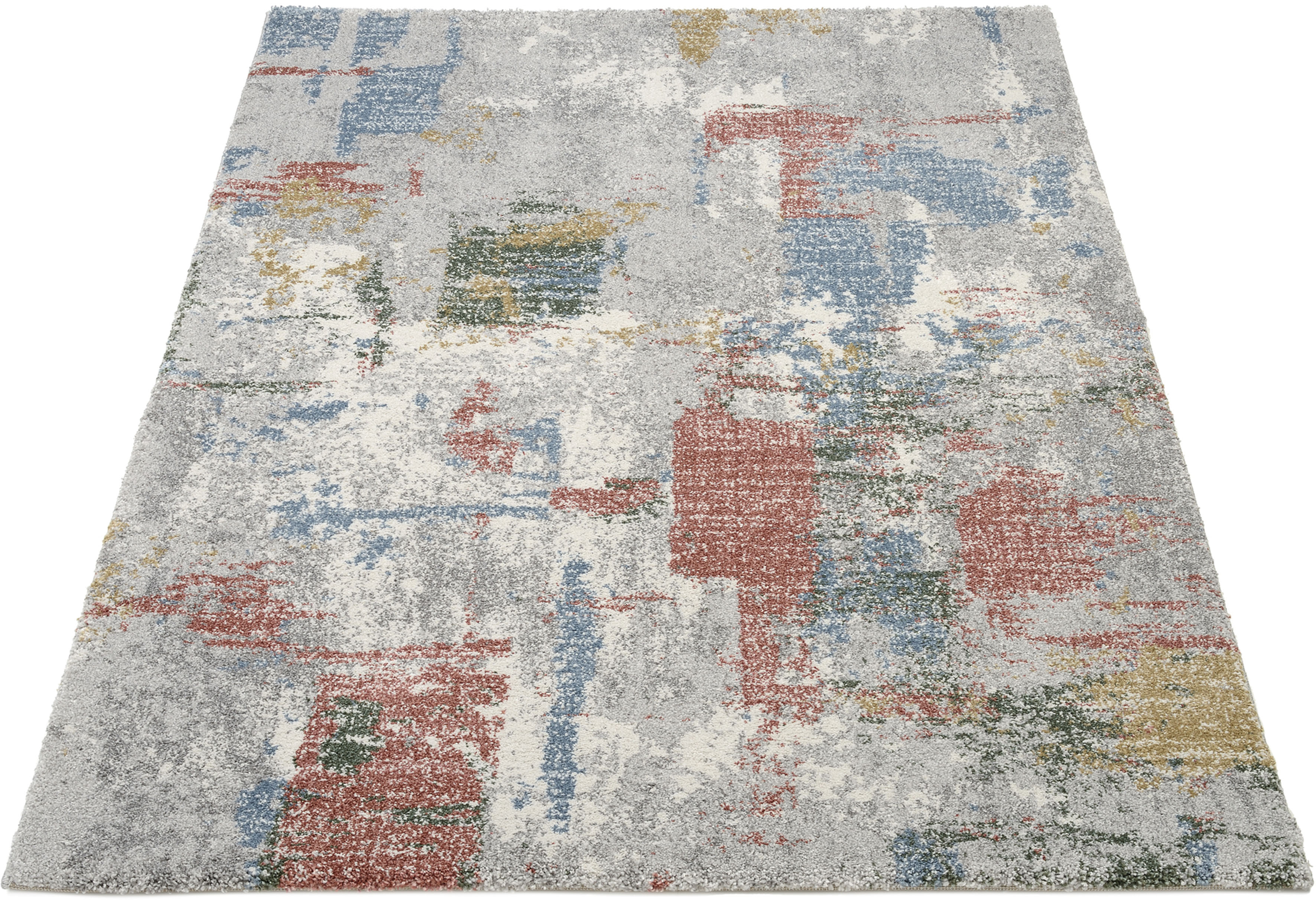 OCI DIE TEPPICHMARKE Teppich "NEW VILLA CITY, auch als Läufer und Rund" quadratisch 20 mm Höhe Vintage Optik, auch in quadratischer Form, Wohnzimmer