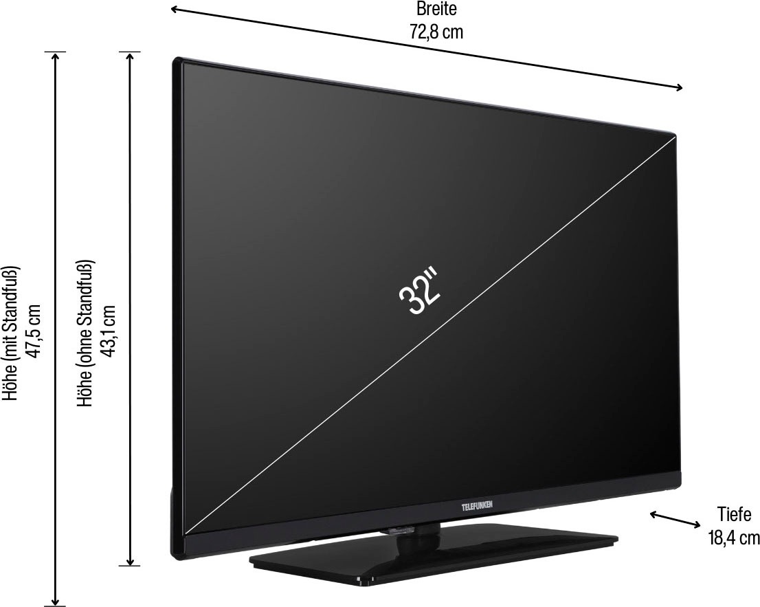 Telefunken LED-Fernseher »D32F755M7CWI«, Full HD, Smart-TV