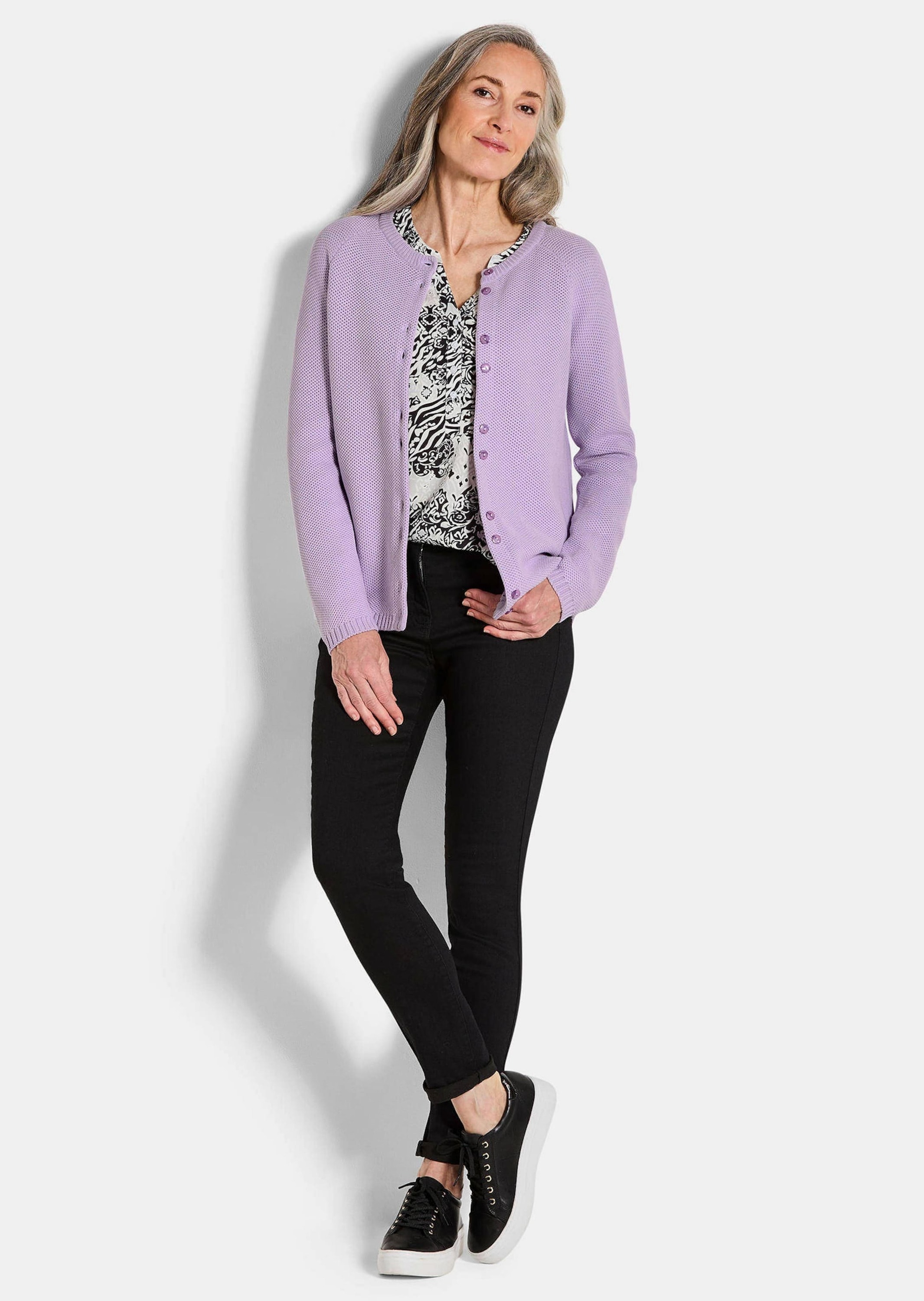 GOLDNER Strickjacke »Strickjacke aus reiner Baumwolle«