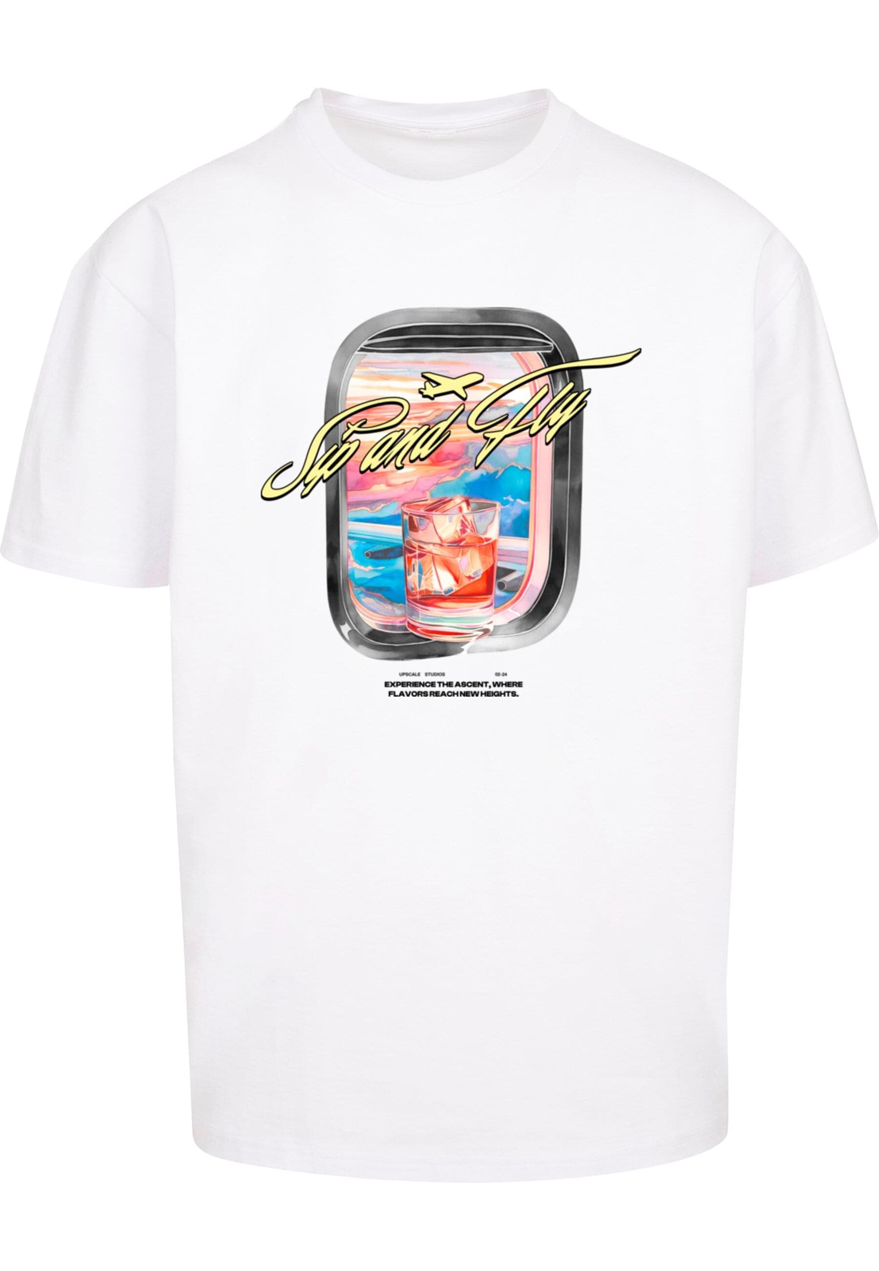 Upscale by Mister Tee T-Shirt "Upscale by Mister Tee Sip&Fly Heavy Oversize günstig online kaufen