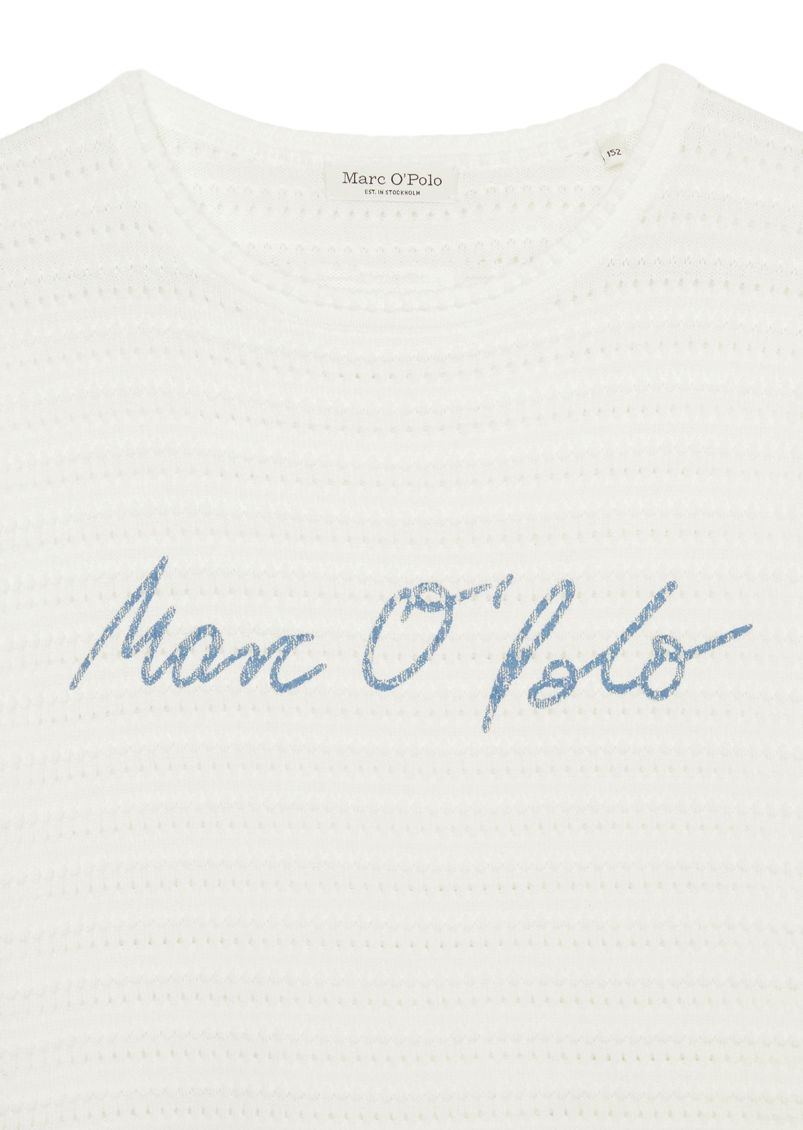 Marc O'Polo T-Shirt »mit Struktur und Lochmuster«