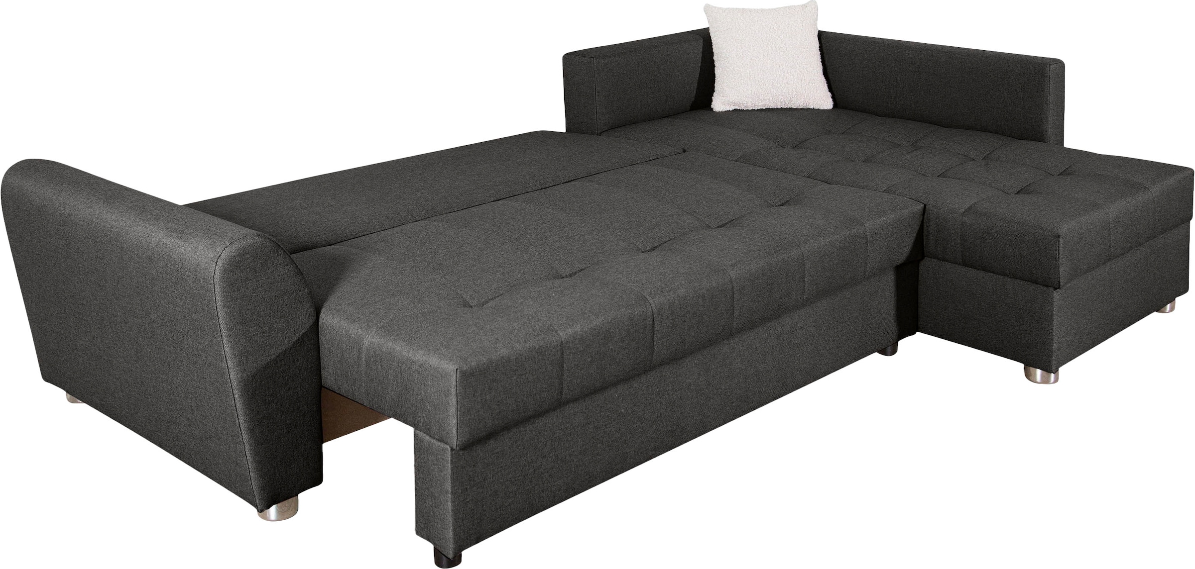 COLLECTION AB Ecksofa, Ecksofa,Bettfunktion,Bettkasten,Bonnelfederkern, Rückenkissen