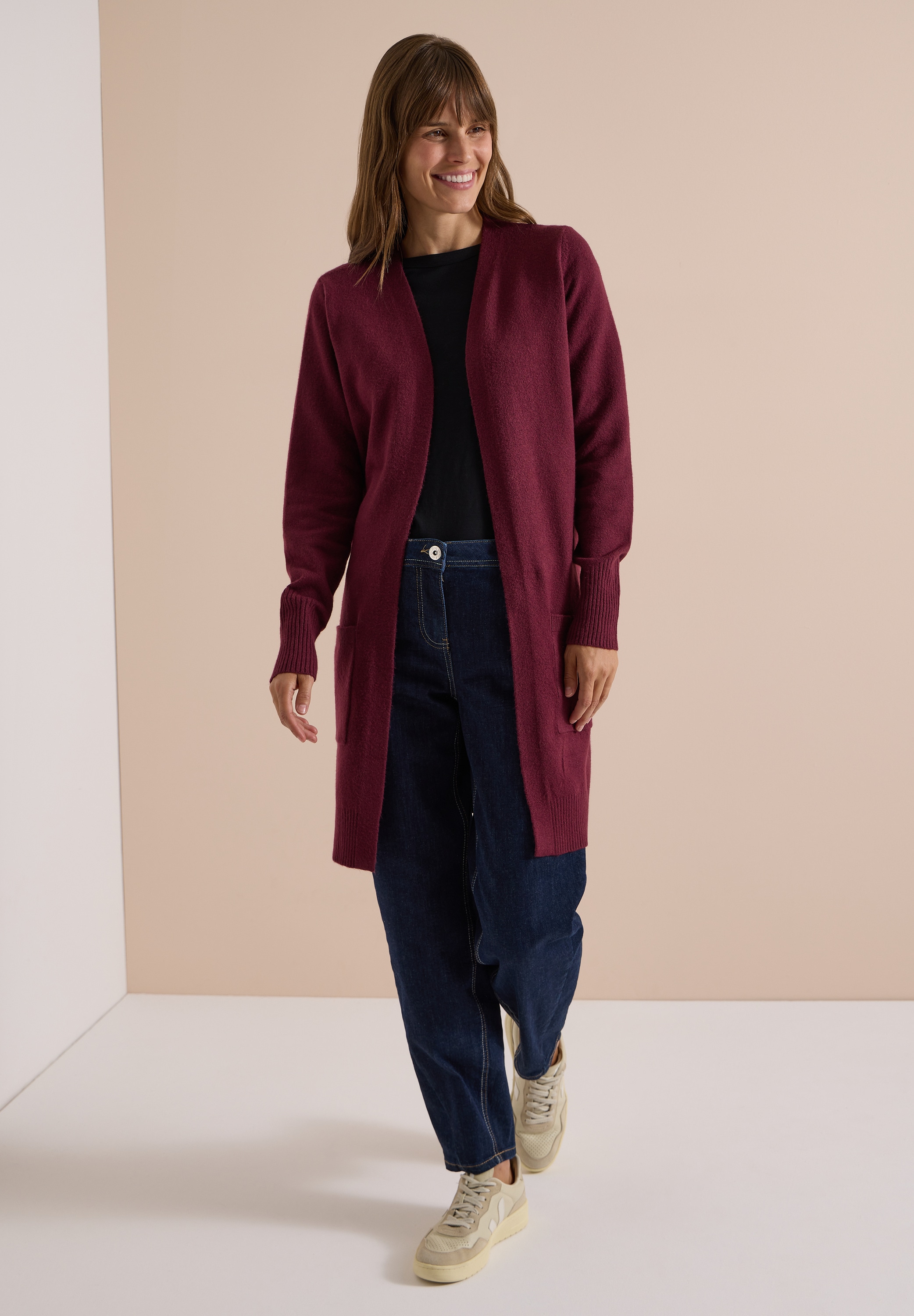 Cecil Longstrickjacke aus softem Materialmix