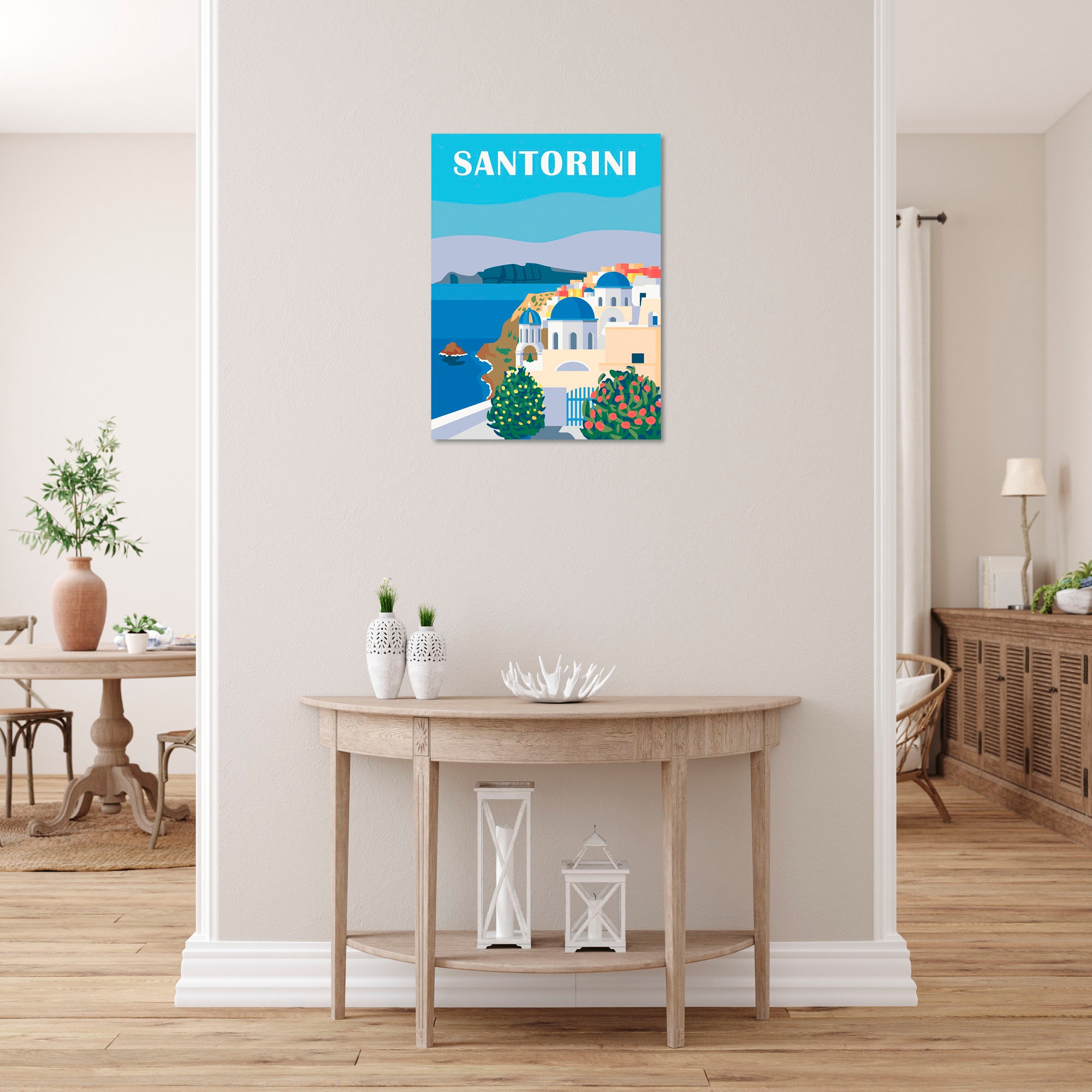 Ravensburger Malen nach Zahlen »CreArt, Leinwand Farbenfrohes Santorini«, Made in Europe
