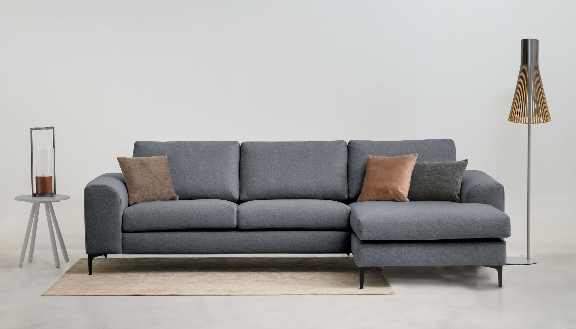 OTTO home Ecksofa "Henry, L-Form, Breite 294 cm" mit Metallbeinen, Wellenun günstig online kaufen