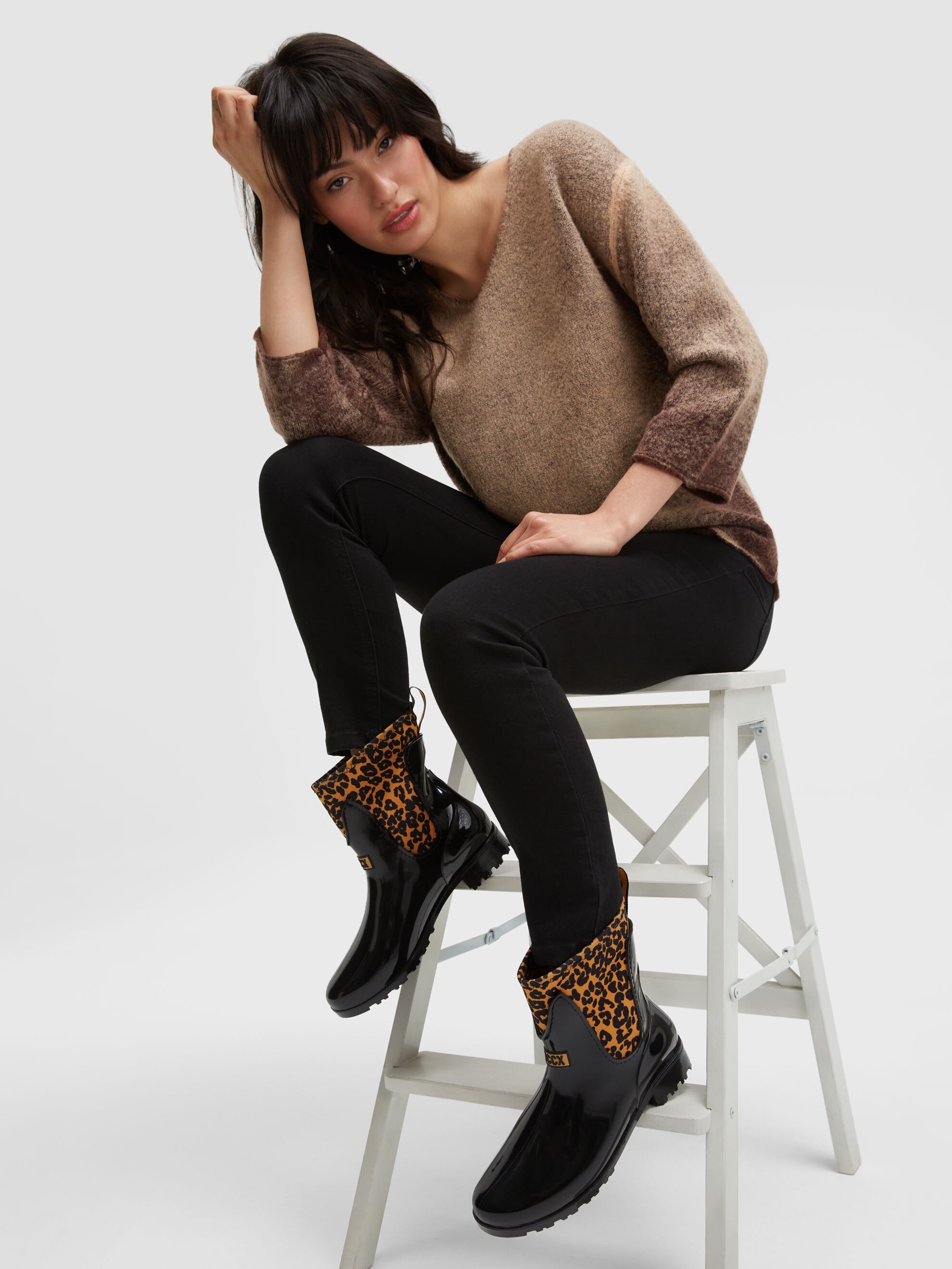 SOCCX Gummistiefel  mit rutschfester Laufsohle