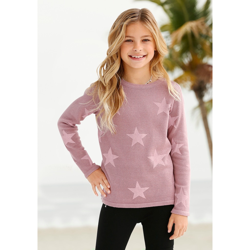 KIDSWORLD Strickpullover »Sterne-Pullover«, mit Sternen - Druck