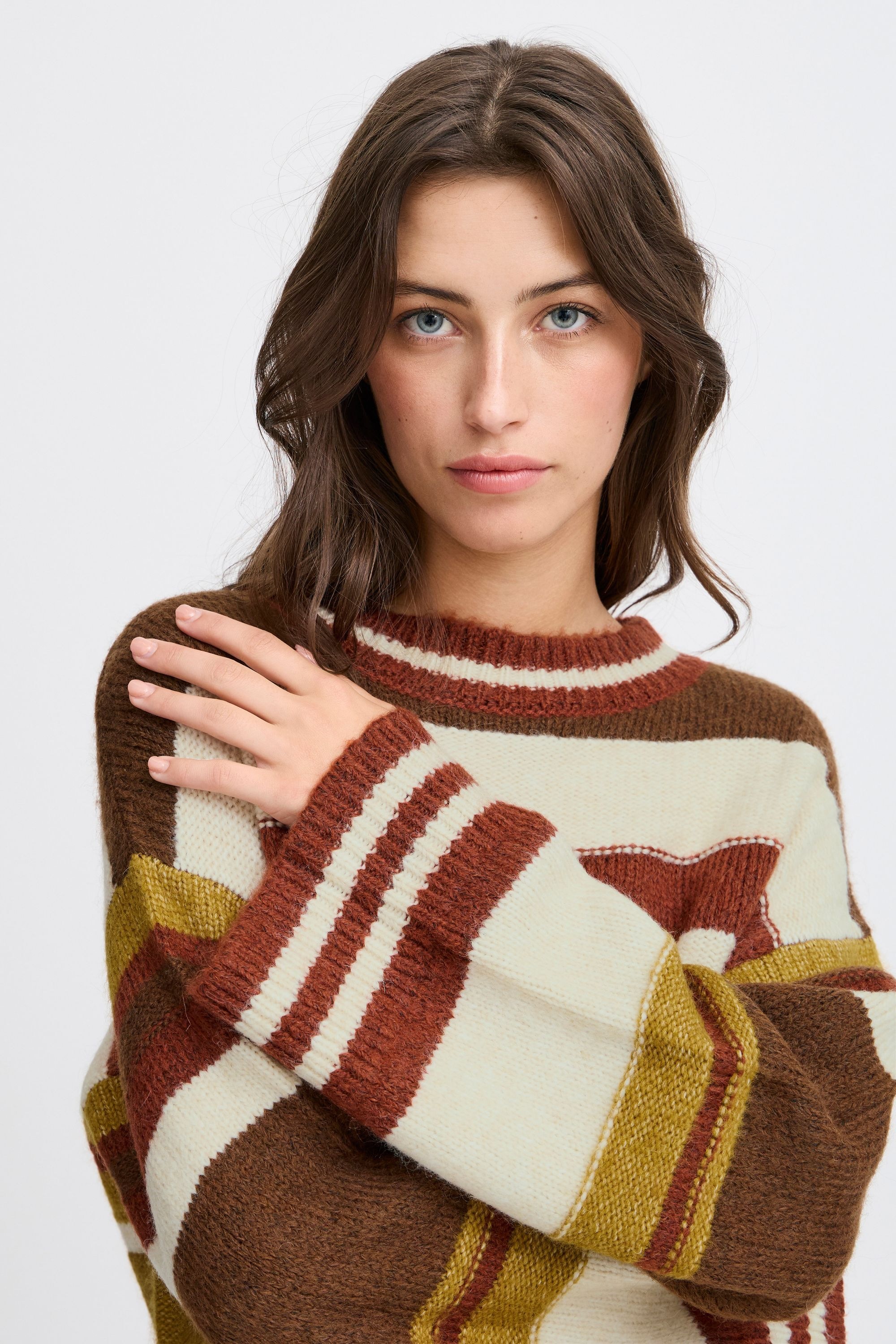 b.young Strickpullover »Strickpullover BYOKSANA STRIPED JUMPER -«