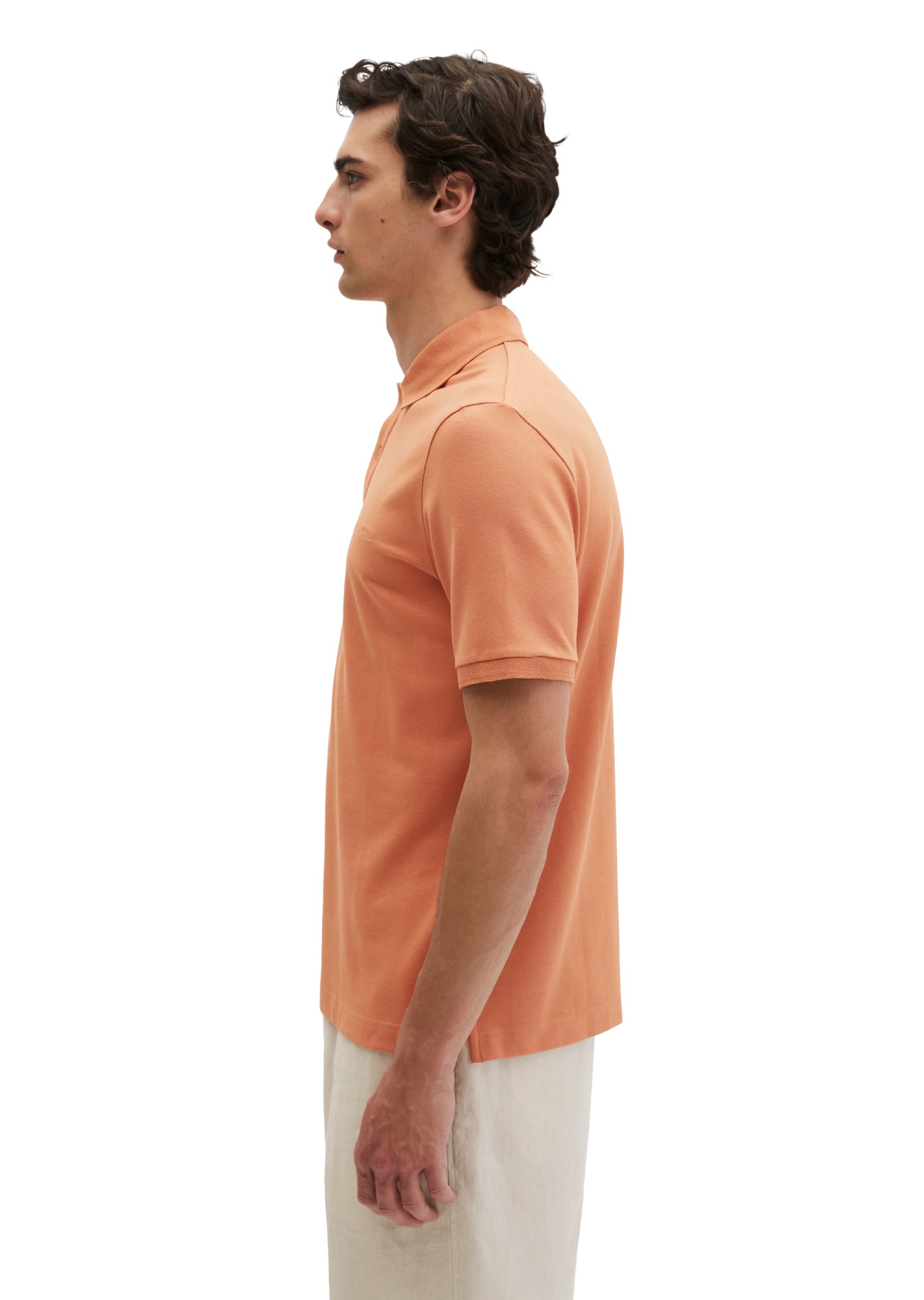 Marc O'Polo Poloshirt »aus mittelschwerem Bio-Baumwoll-Viskose-Mix«