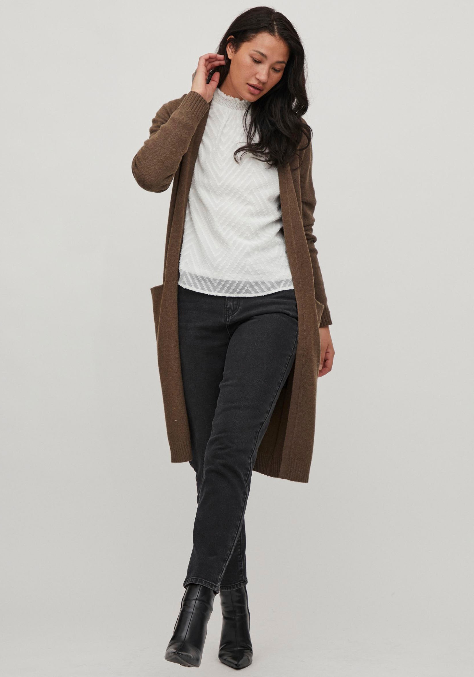 Vila Longstrickjacke VIRIL LONG L S KNIT CARDIGAN NOOS In