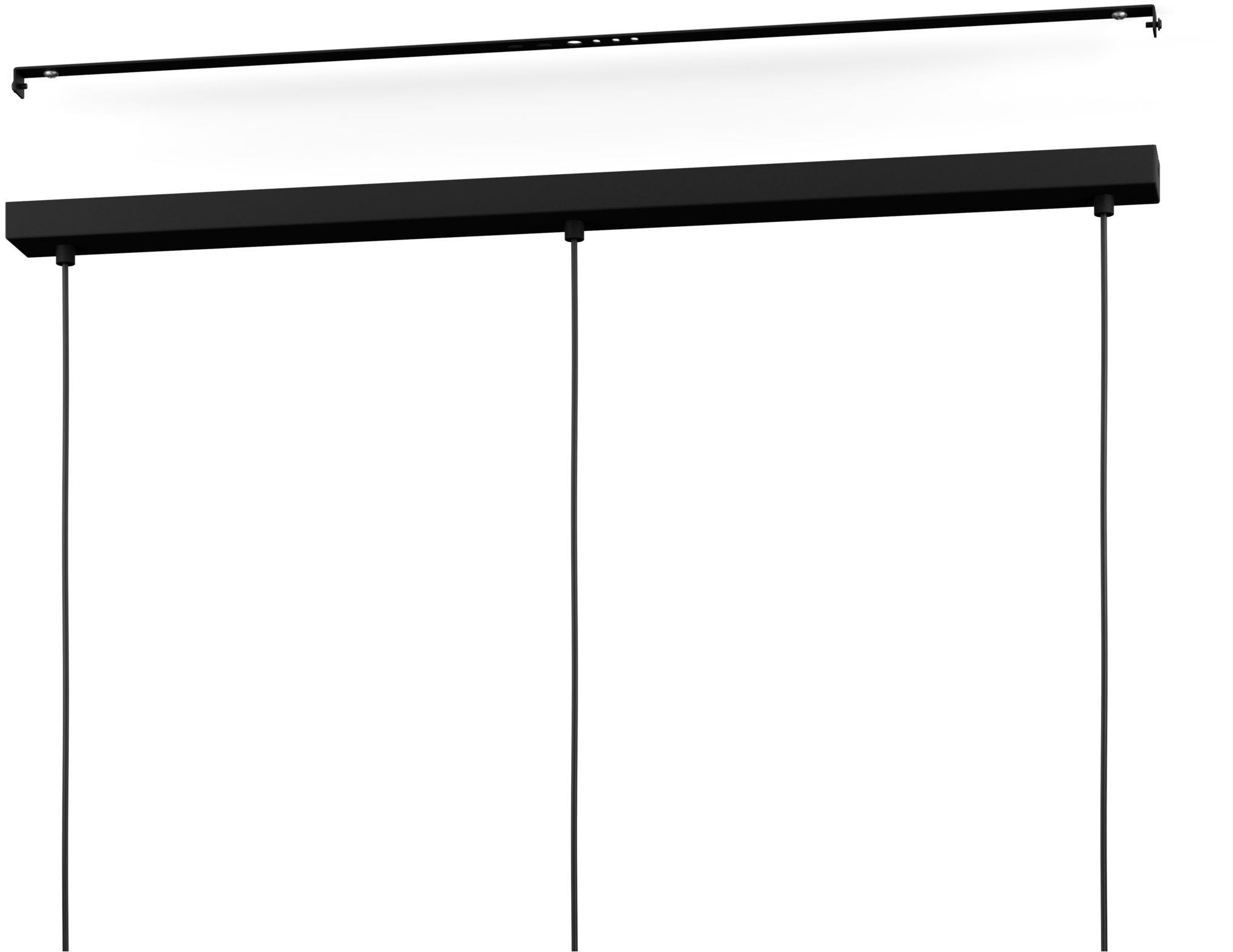 EGLO Hängeleuchte »ARISCANI 1 Pendellampe - Stahl - E27 - 3X60W - IP20« E27 1 Stk. Hängelampe, Deckenlampe, Wohnzimmer, Esszimmer, L76,5 x B16,5 x H110cm