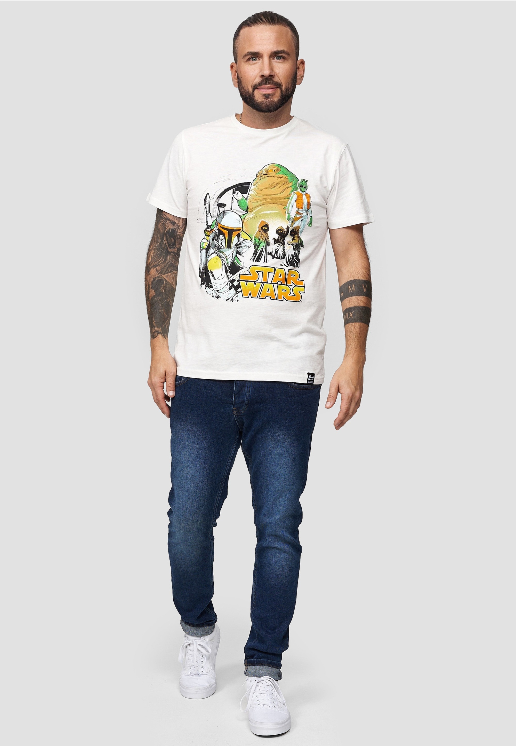 Recovered T-Shirt "Star Wars Jaba Group", 1 Stk. mit coolem Star Wars-Print günstig online kaufen