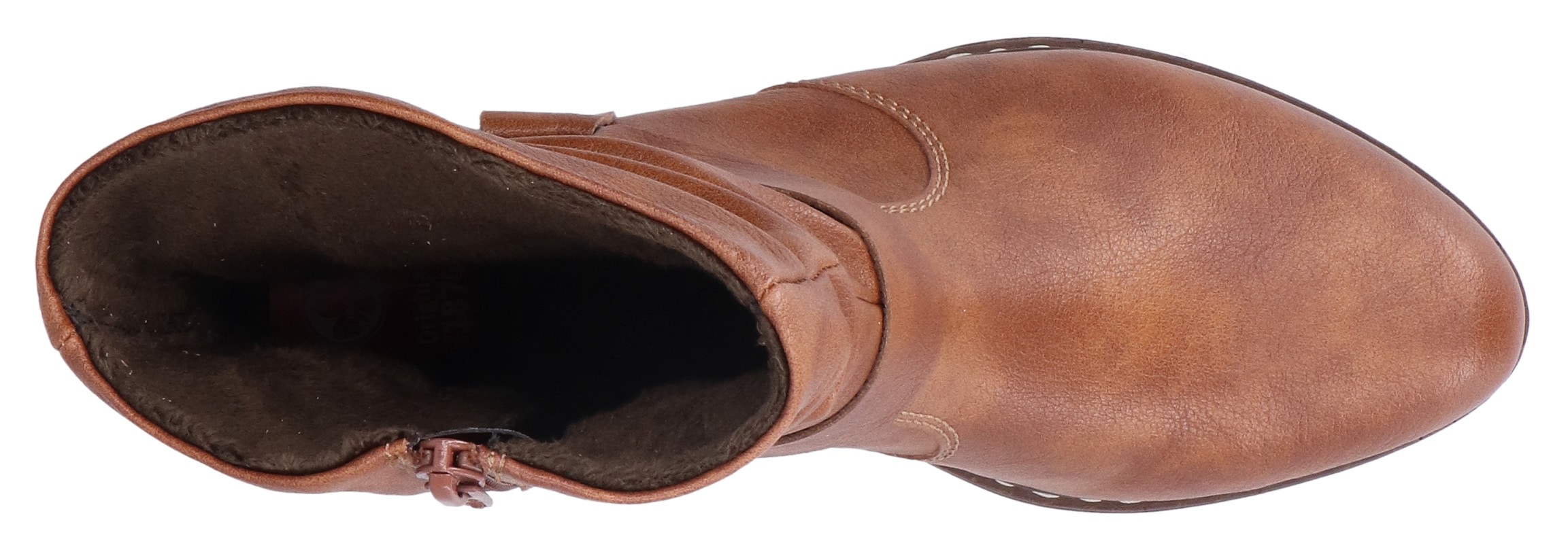 Rieker Stiefelette, Cowboyboots, Westernstiefelette, Blockabsatz, mit Zierriemen