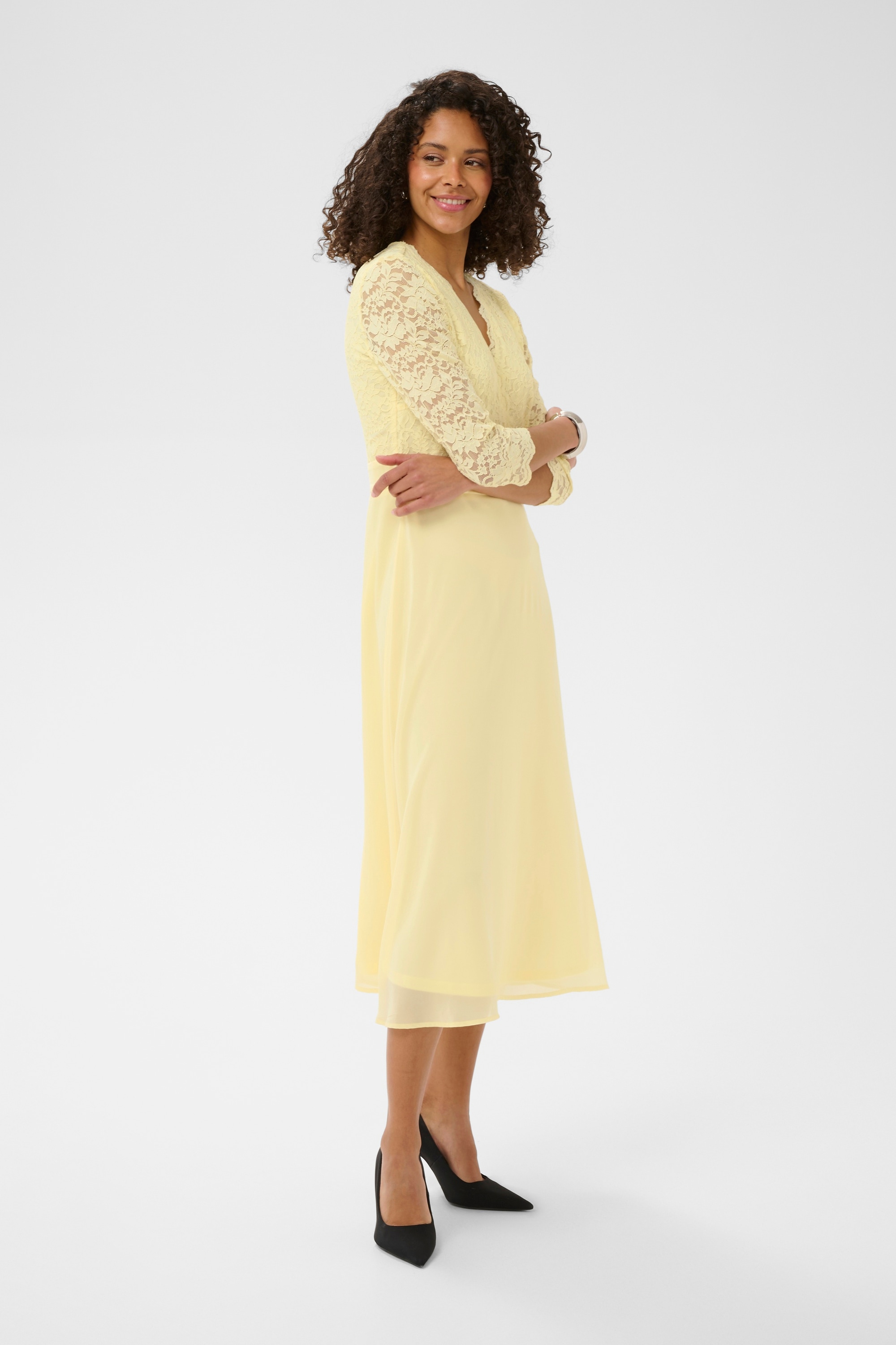 KAFFE Midikleid »Damen Kleid KAlacy«