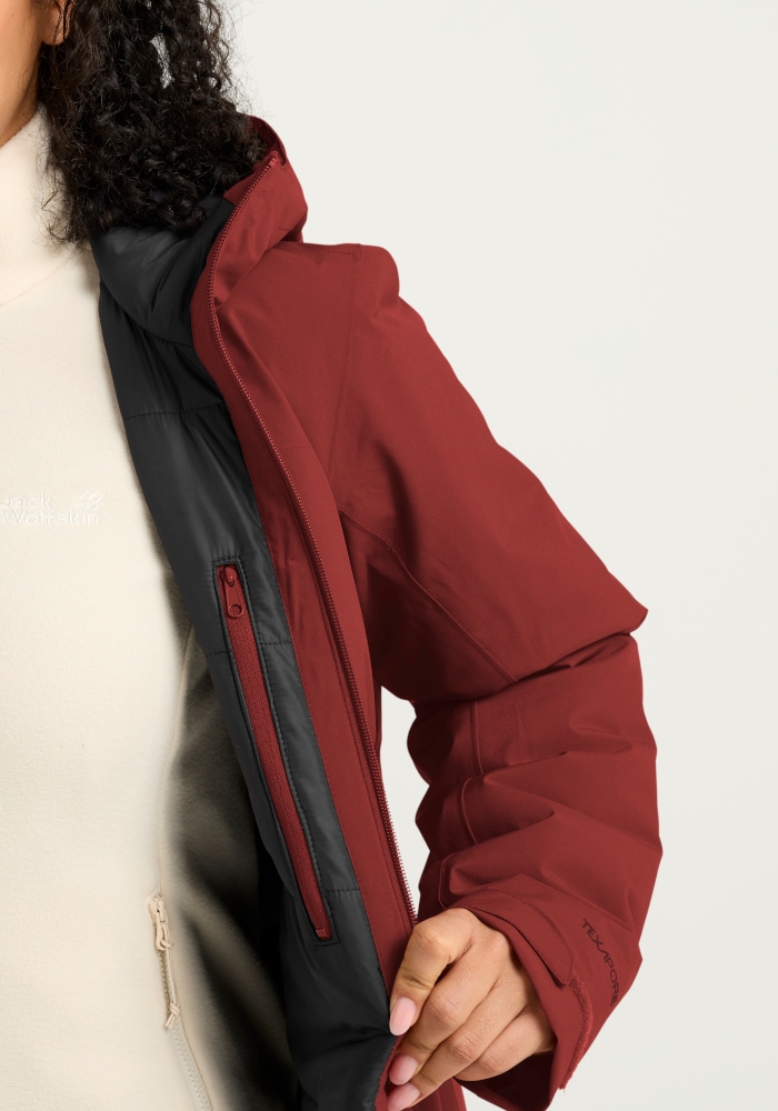 Jack Wolfskin Winterjacke »HEIDELSTEIN 2 INS JKT W« Steppjacke mit Kapuze, wasserdicht, warm