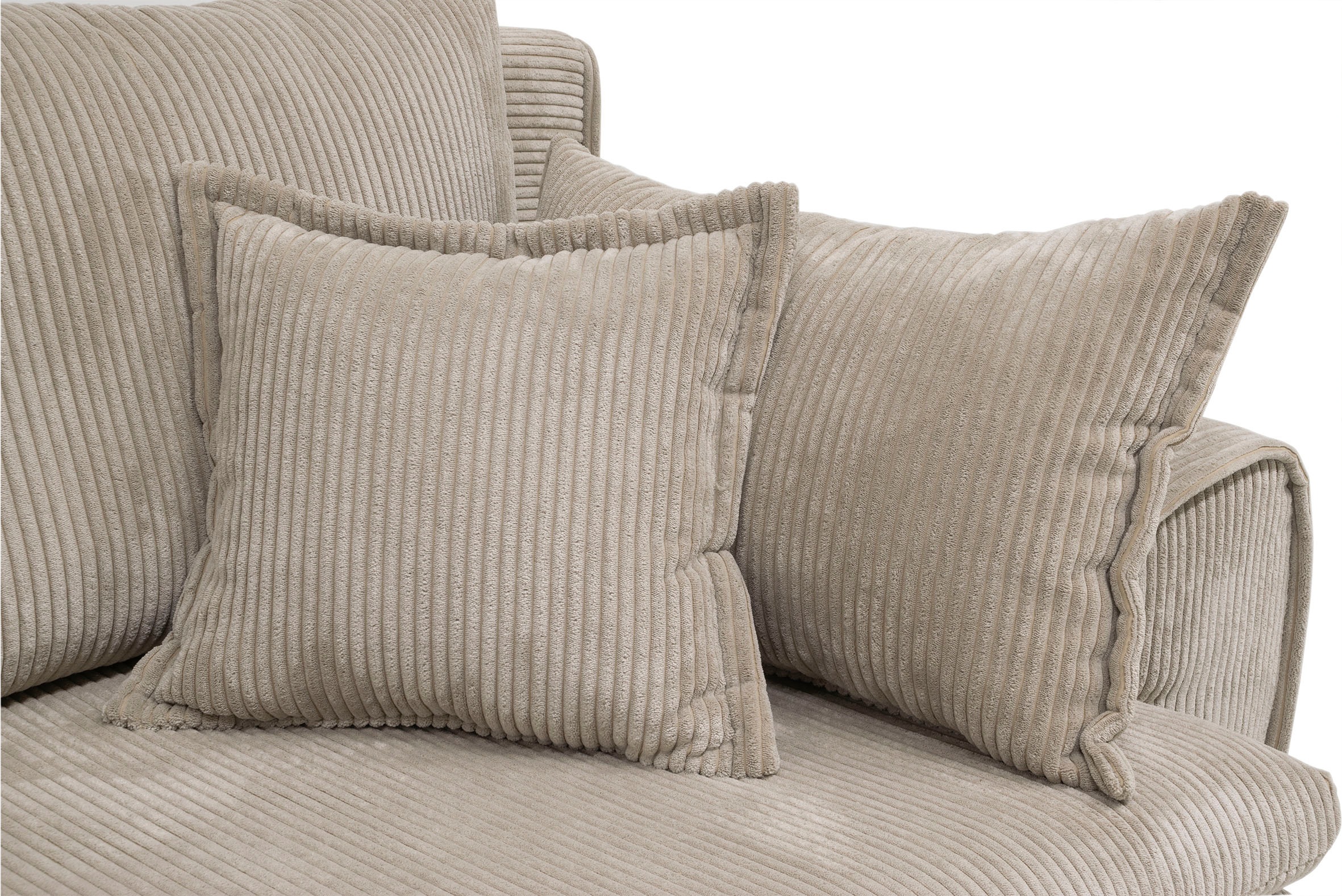 Home affaire Ecksofa »Cara Mia«, Cord Bezug, inkl. Schlaffunktion und Stauraum