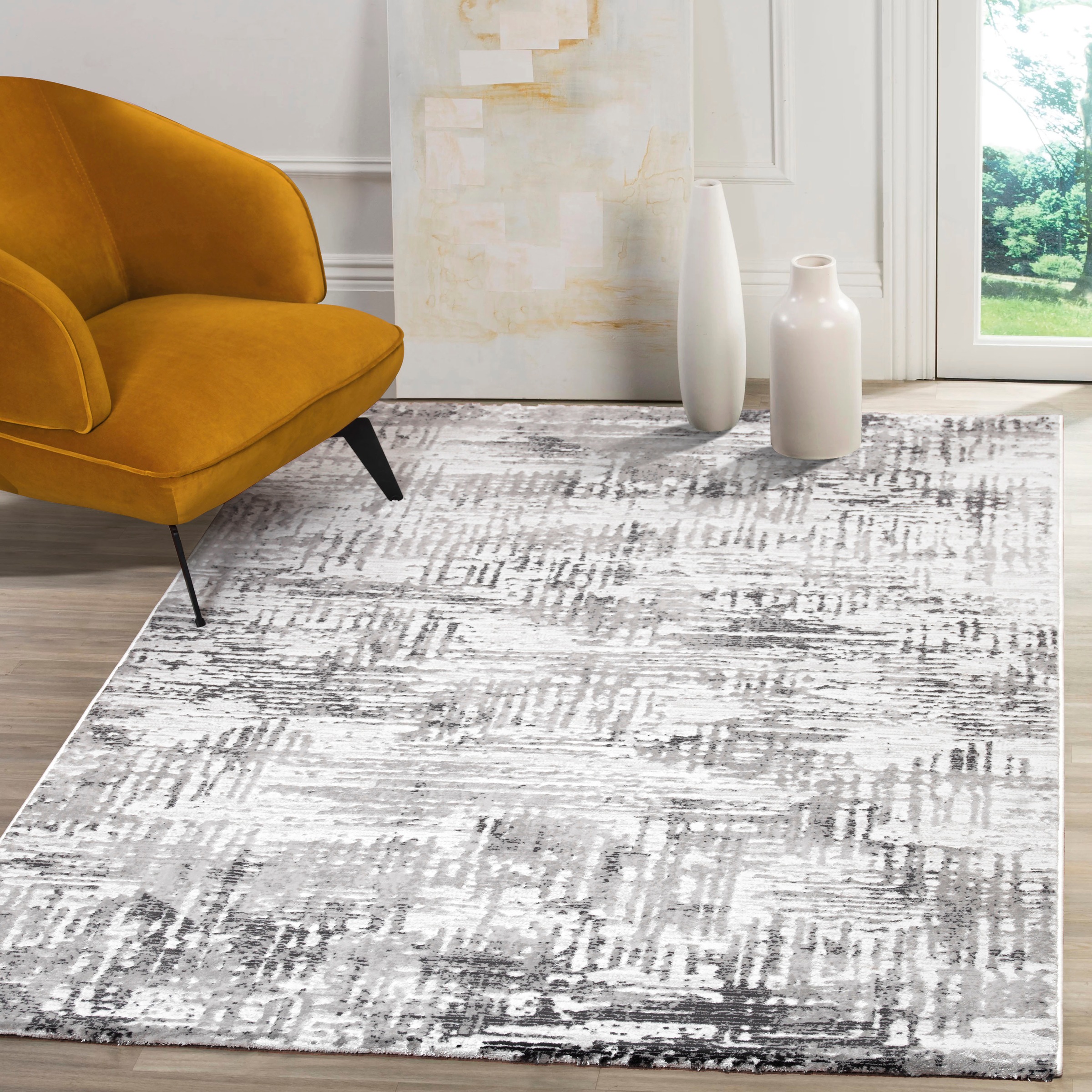 Sanat Teppich "Harmony 3216" rechteckig 12 mm Höhe moderner Kurzflorteppich günstig online kaufen