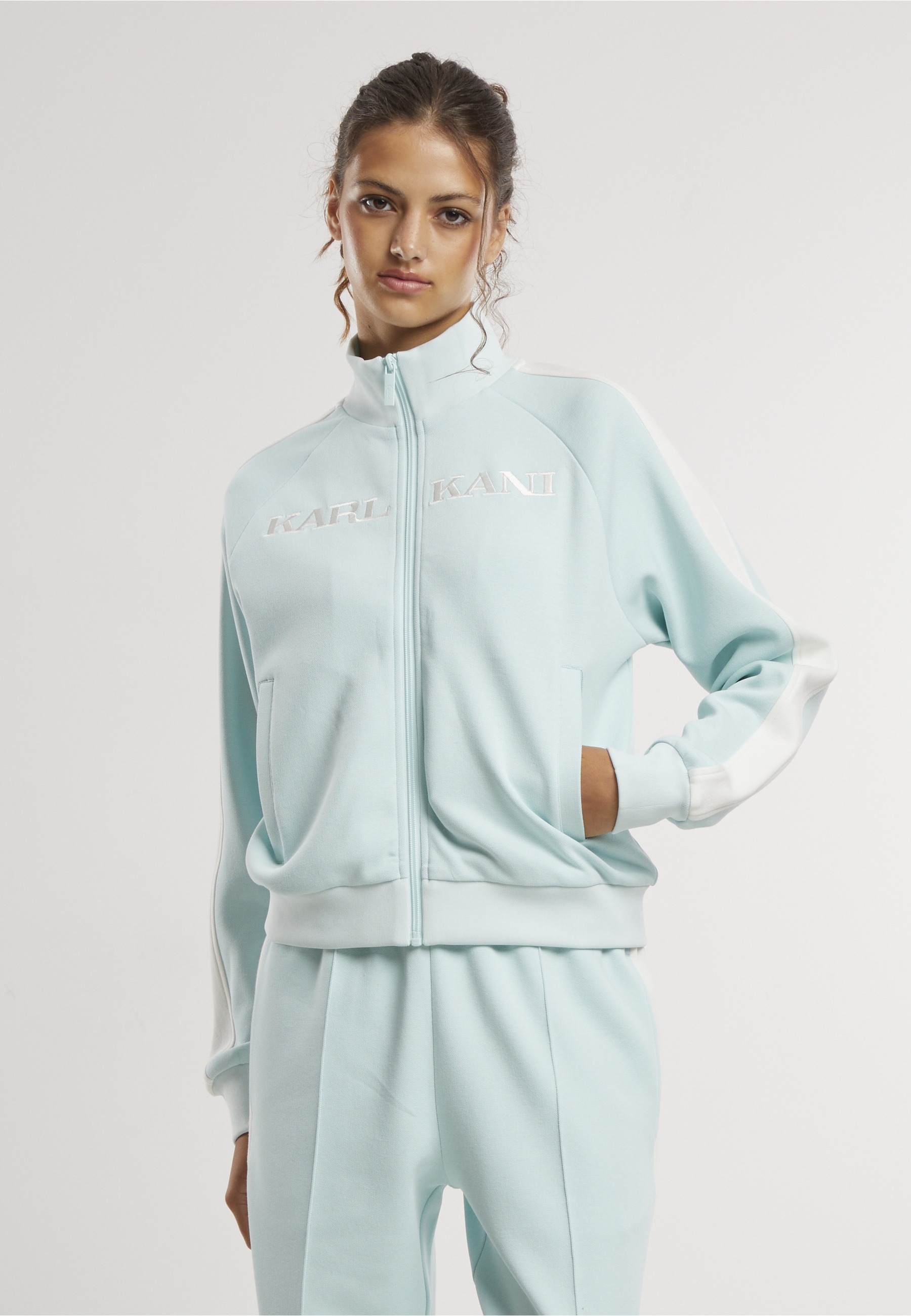 Thumbnail - Karl Kani Trainingsjacke "Karl Kani KK Retro Sidestripe Trackjacket" 1 Stk. tlg. ohne Kapuze