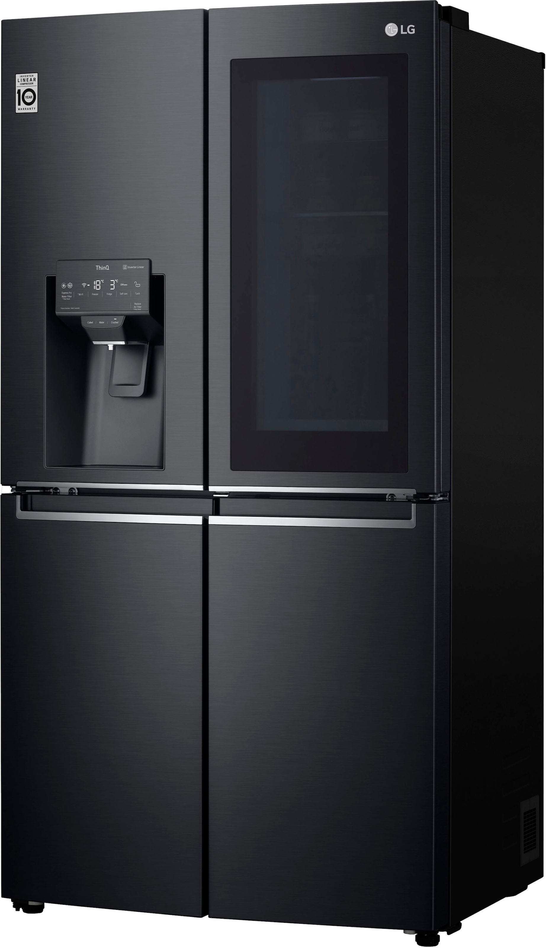 LG Side-by-Side InstaView® MultiDoor »GMX945MCCF«, Craft Ice Bereiter, InstaView™