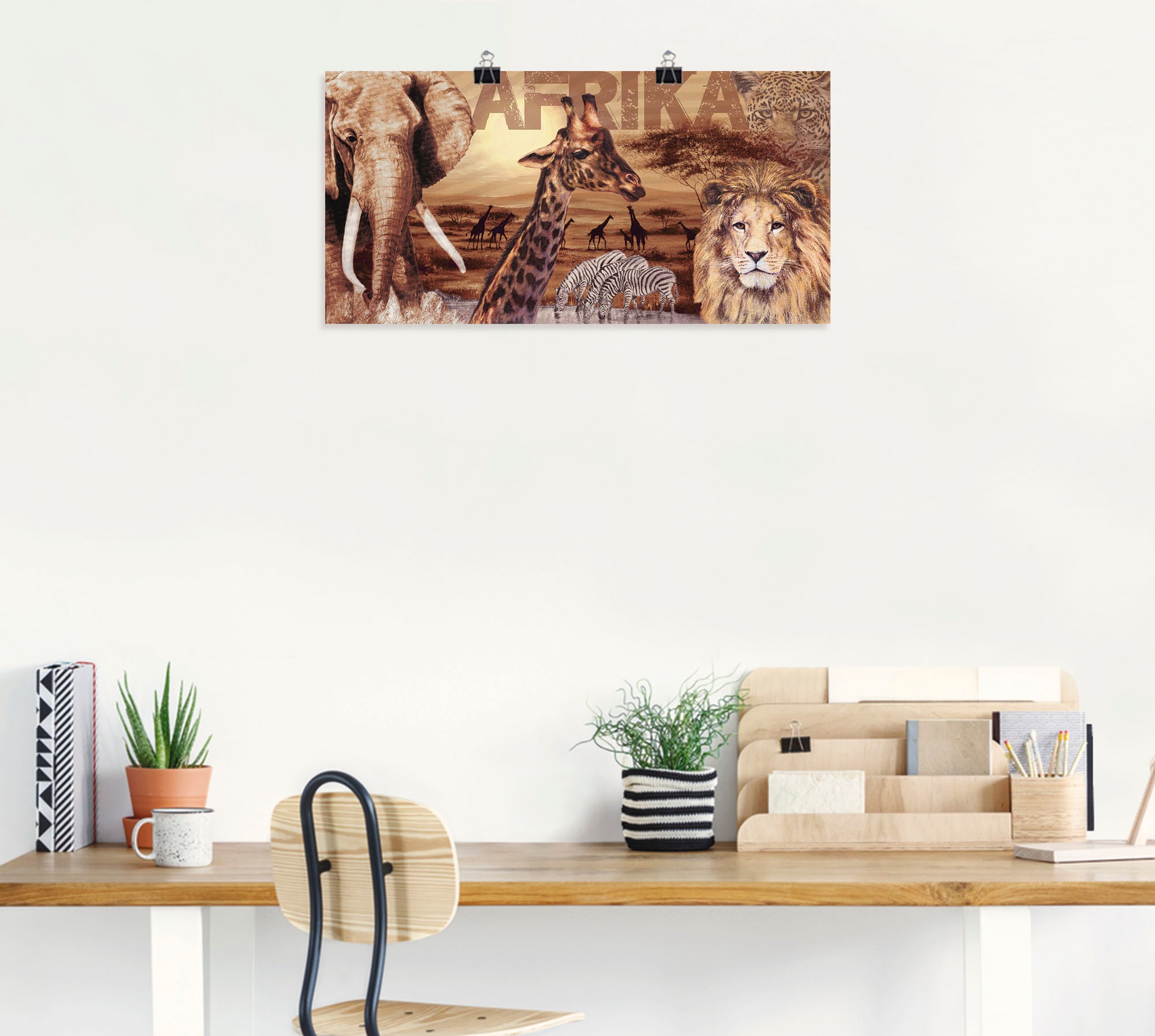 Artland Wandbild "Afrika", Wildtiere, (1 St.), als Alubild, Outdoorbild, Le günstig online kaufen