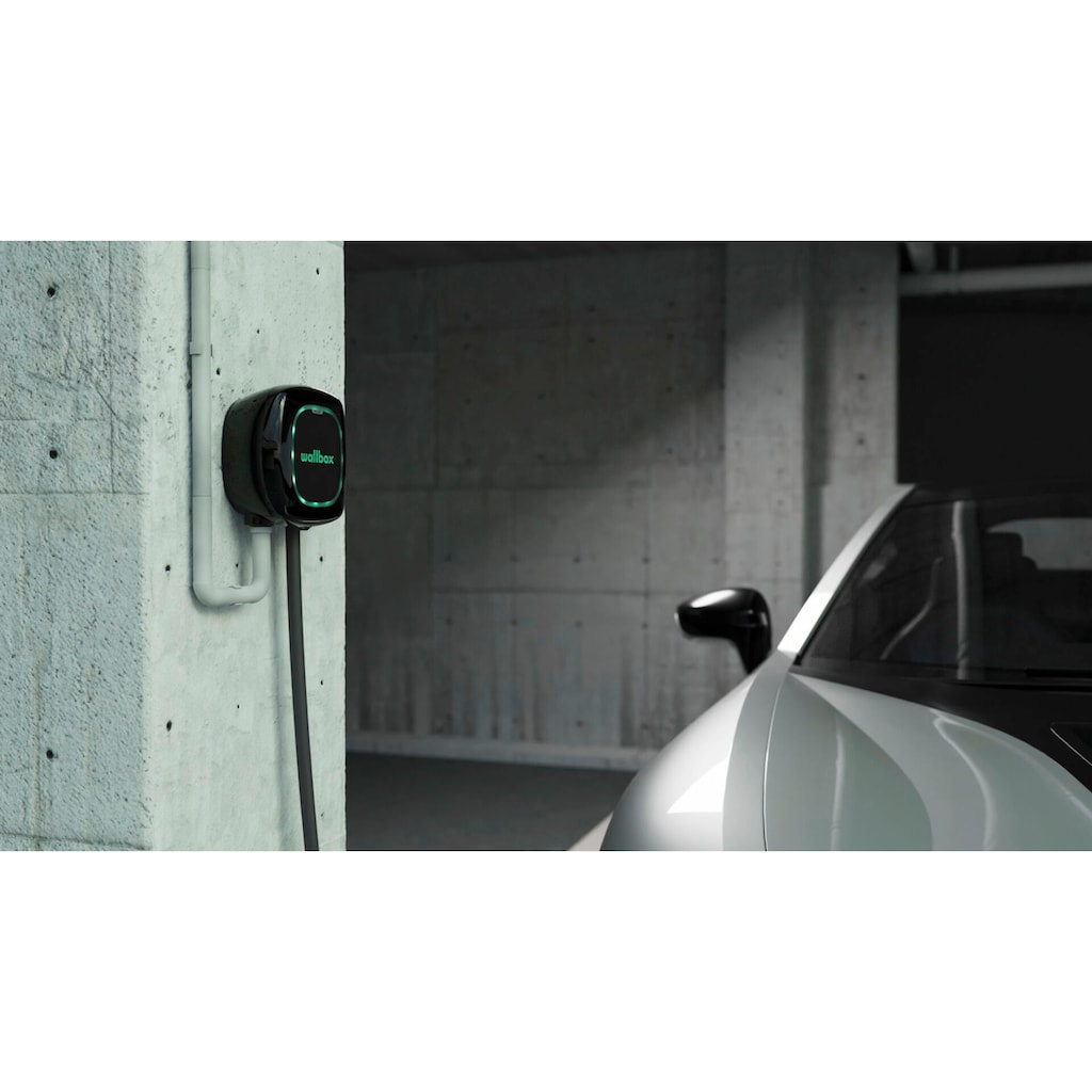 Wallbox Elektroauto-Ladestation »Pulsar Plus«, 22kW, Type 2, 7m Kabel OCPP, schwarz