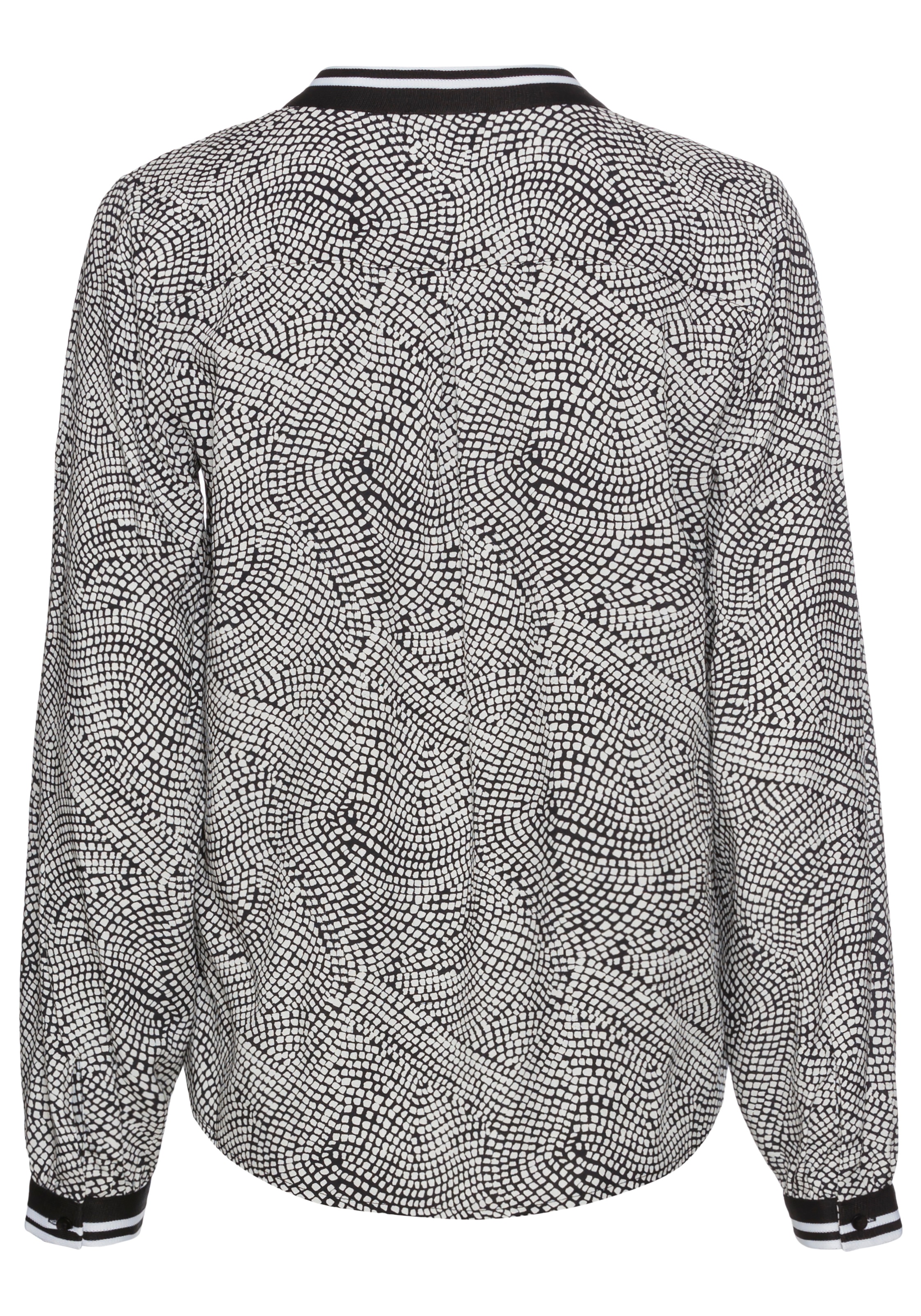 HECHTER PARIS Druckbluse, mit Kontrastkragen