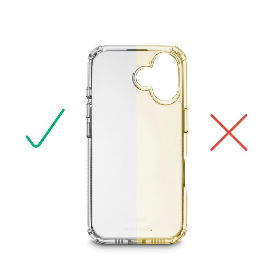 Hama Smartphone-Hülle »Handyhülle „Extreme Protect“ für iPhone 17 (stoßfest, sturzsicher)« kratzfest, Anti-Vergilbung