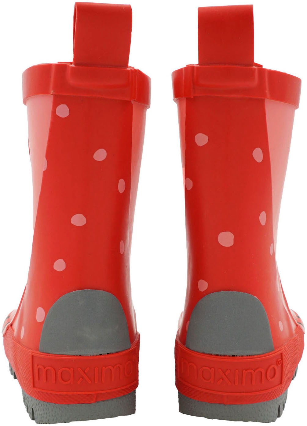 Thumbnail - MAXIMO Gummistiefel mit niedlichem Marienkäfer-Patch, wasserdicht, robuste Sohle