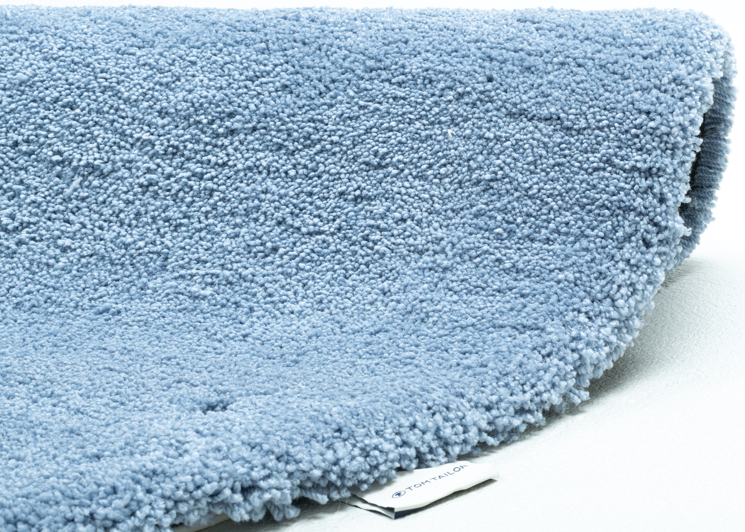 TOM TAILOR HOME Hochflor-Teppich »Shaggy Teppich Cozy«, rund, 25 mm Höhe, Uni Farben, auch in Pastell Farben, weich & kuschelig