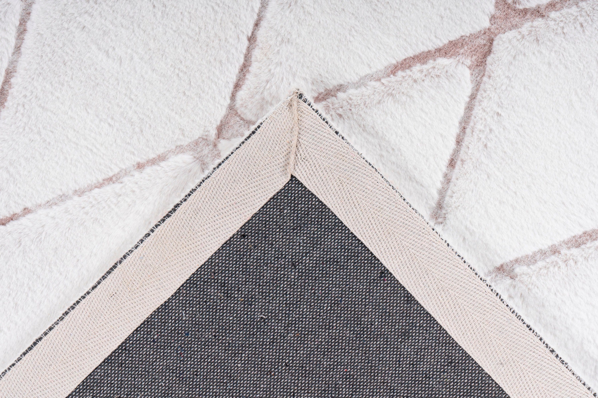 calo-deluxe Teppich »Jardan-2000«, rechteckig, 20 mm Höhe, besonders weich durch Microfaser, Rauten-Design