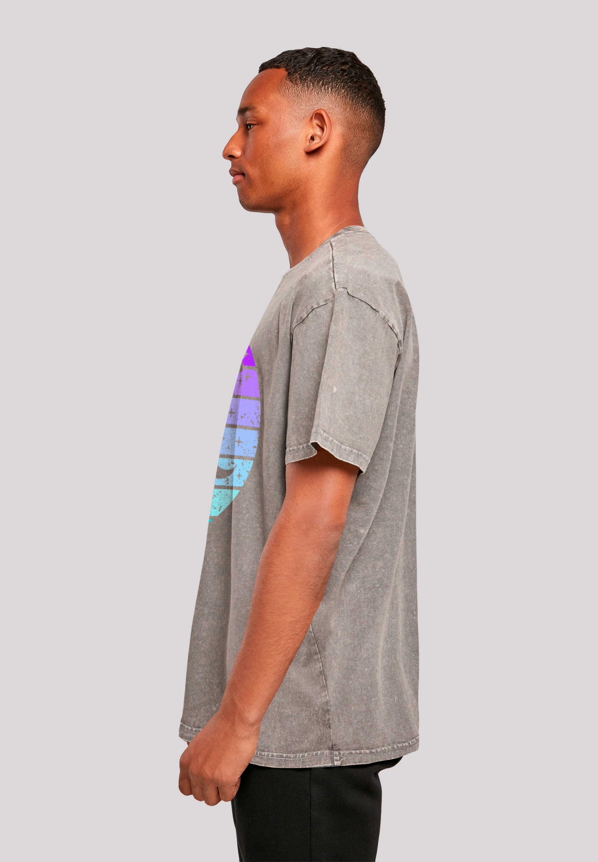 F4NT4STIC T-Shirt »Retro Alien Weltraum Sonnenuntergang«, Premium Qualität