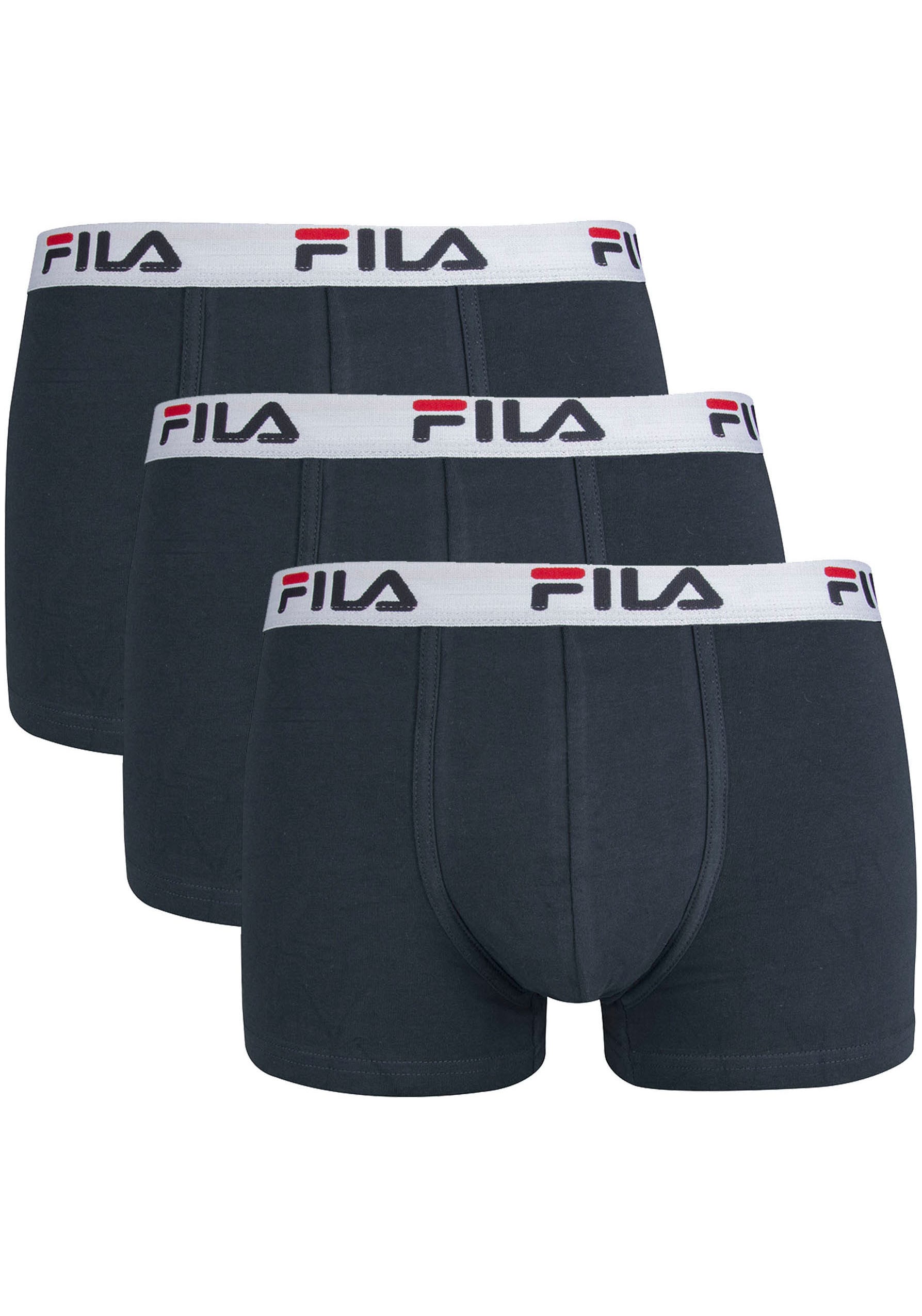 Fila Boxershorts, (3er Pack), mit elastischem Logobund