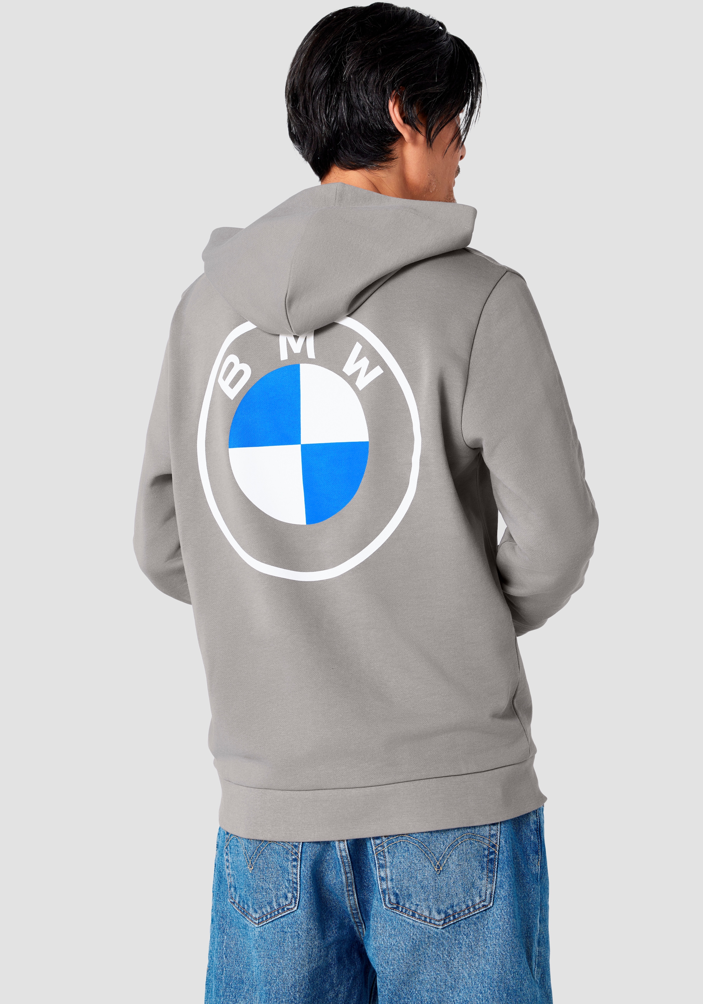 BMW Hoodie, mit Logodruck auf Brusthöhe