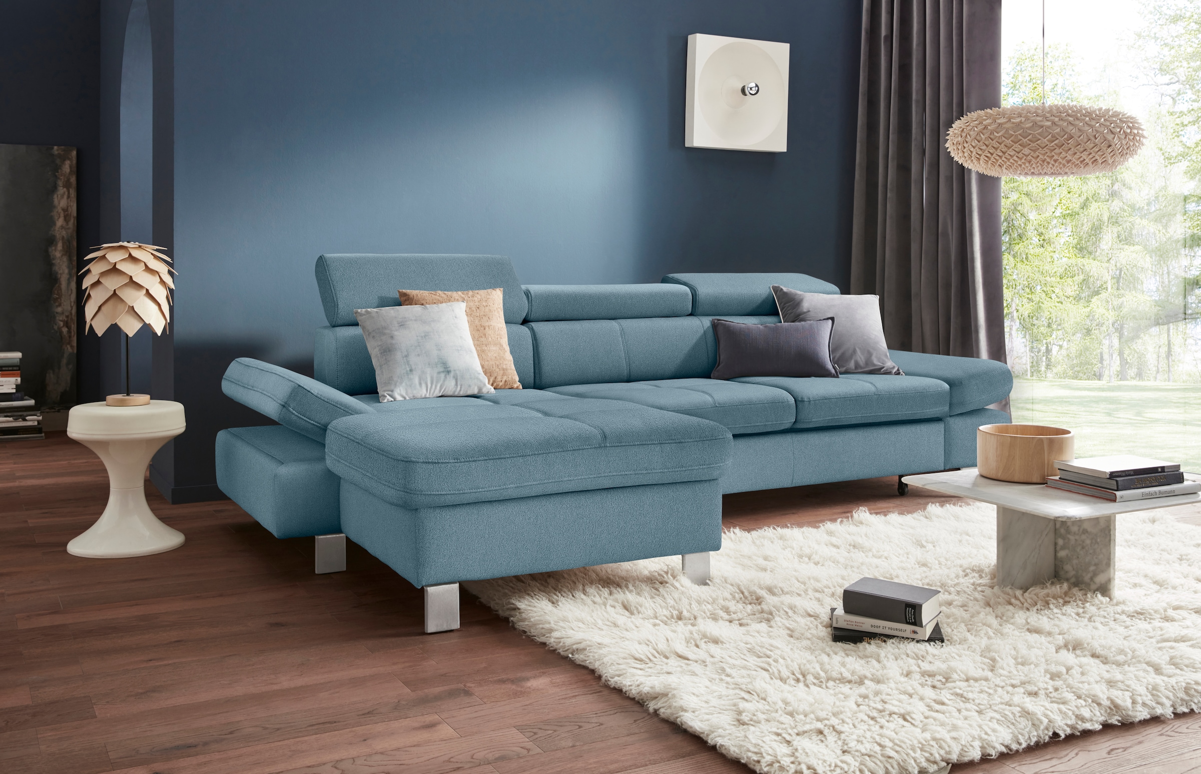 exxpo - sofa fashion Ecksofa "Fiji, hochwertige Detailverarbeitung, Breite günstig online kaufen