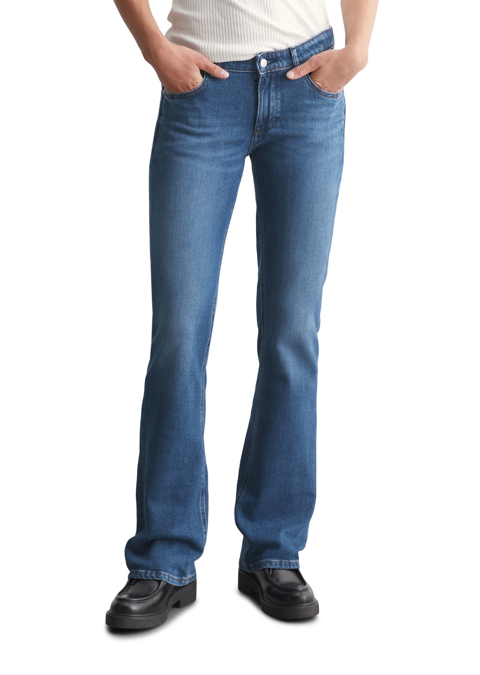 Marc OPolo DENIM Bootcut-Jeans "aus stretchigem Organic Cotton-Mix" günstig online kaufen