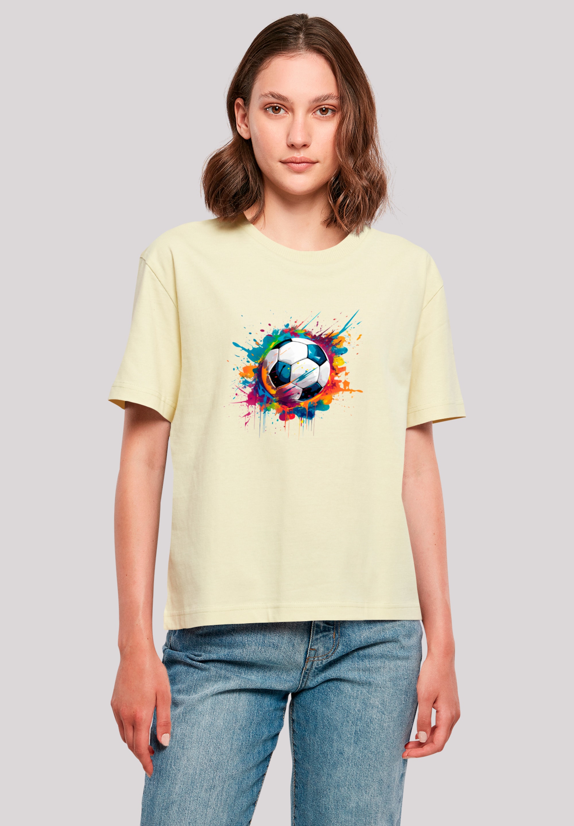 F4NT4STIC T-Shirt "Bunte Fußball Grafik", Premium Qualität günstig online kaufen