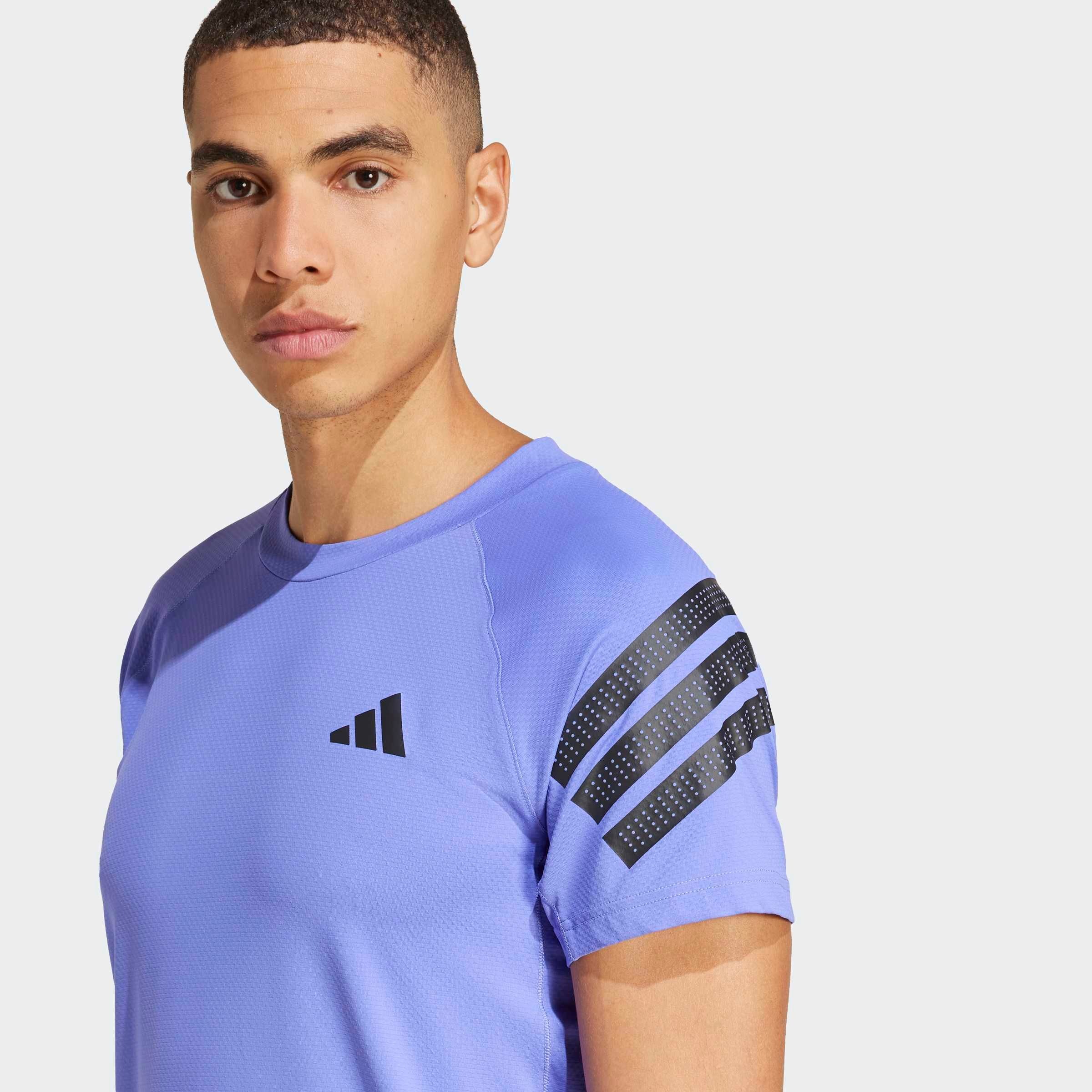 Thumbnail - adidas Performance T-Shirt "ICON 3-STREIFEN" schmale Passform, mit CLIMACOOL Technologie