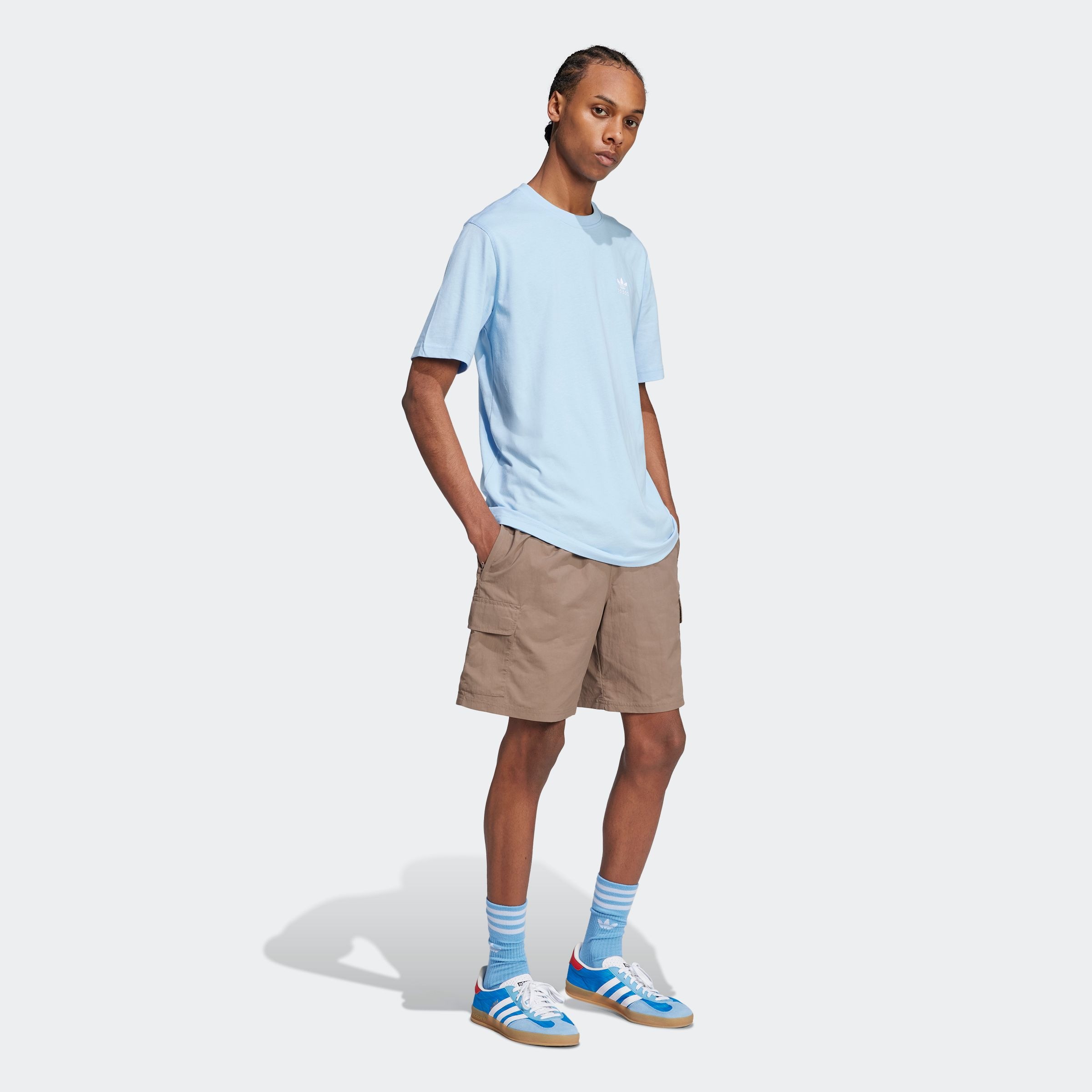 adidas Originals T-Shirt »TREFOIL ESS TEE«, drei Streifen Essentials Shirt mit Trefoil Logo
