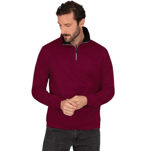 Trigema Sweatshirt »TRIGEMA Sweatshirt mit Reißverschluss« ▷ bestellen |  BAUR