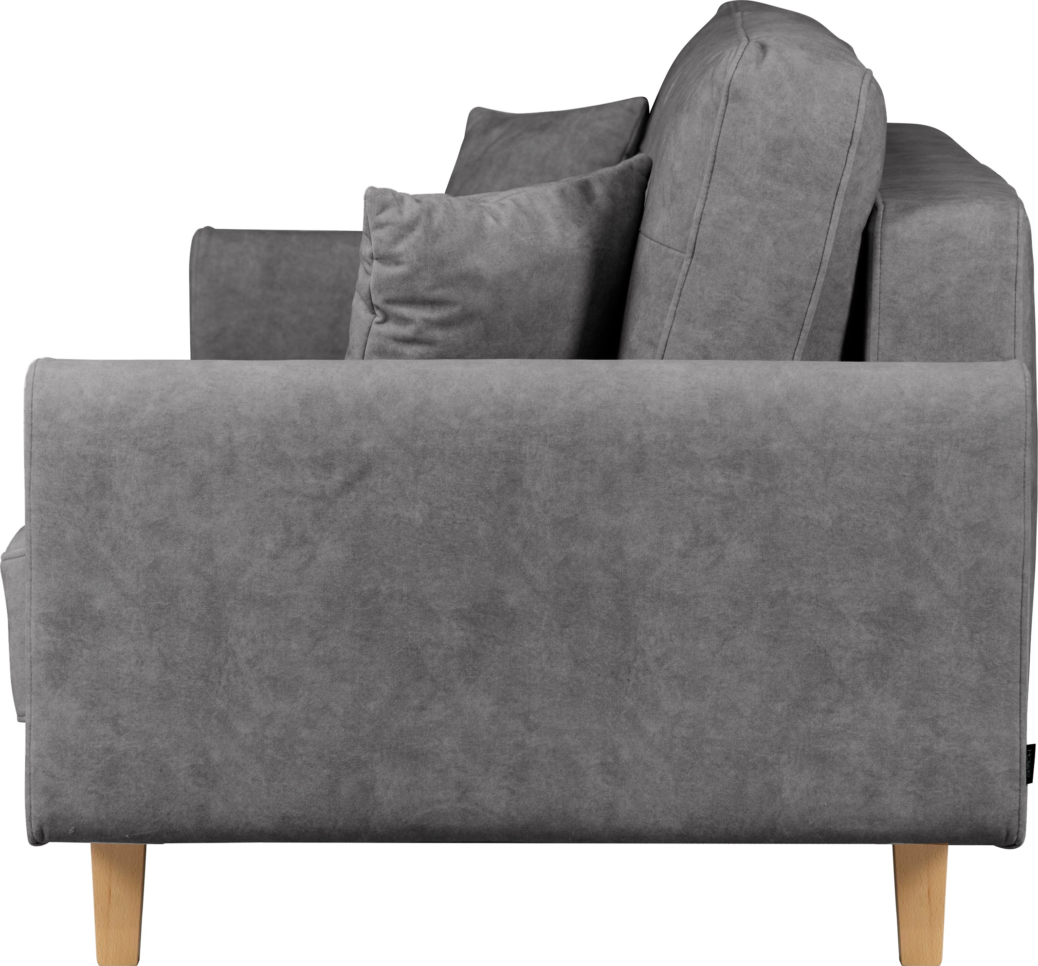 Home affaire 3-Sitzer »TRIPLO optionale Schlafsofa mit Bettkasten, Maße B/T/H: 215/100/89 cm«, Wahlweise Bettfunktion - Liegefläche 145x191 cm, Rücken-, Zierkissen