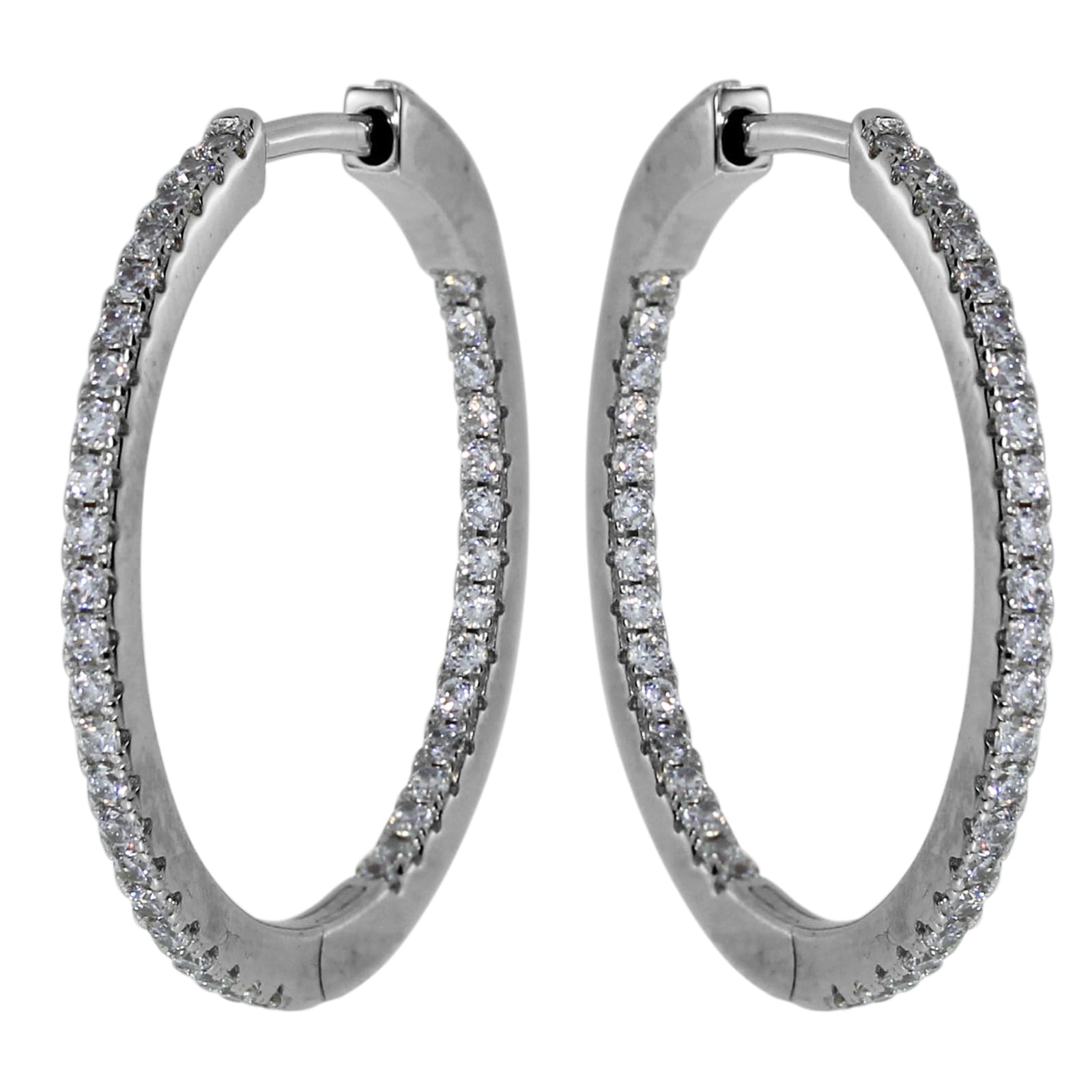 OSTSEE-SCHMUCK Klappcreolen »- Simone 30 mm - Silber 925/000 - Zirkonia«