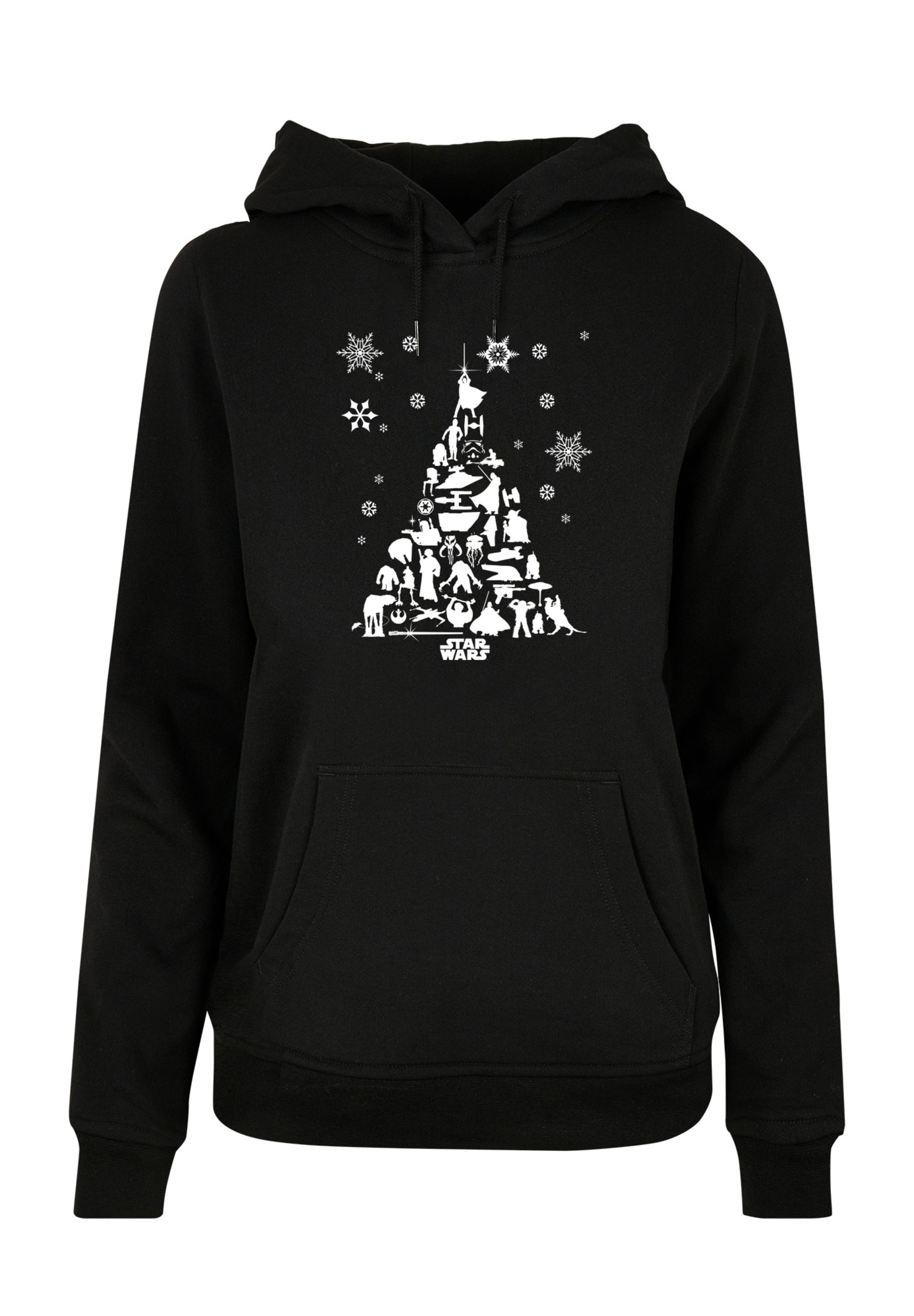 F4NT4STIC Kapuzenpullover "F4NT4STIC Damen Star Wars Christmas Tree with La günstig online kaufen