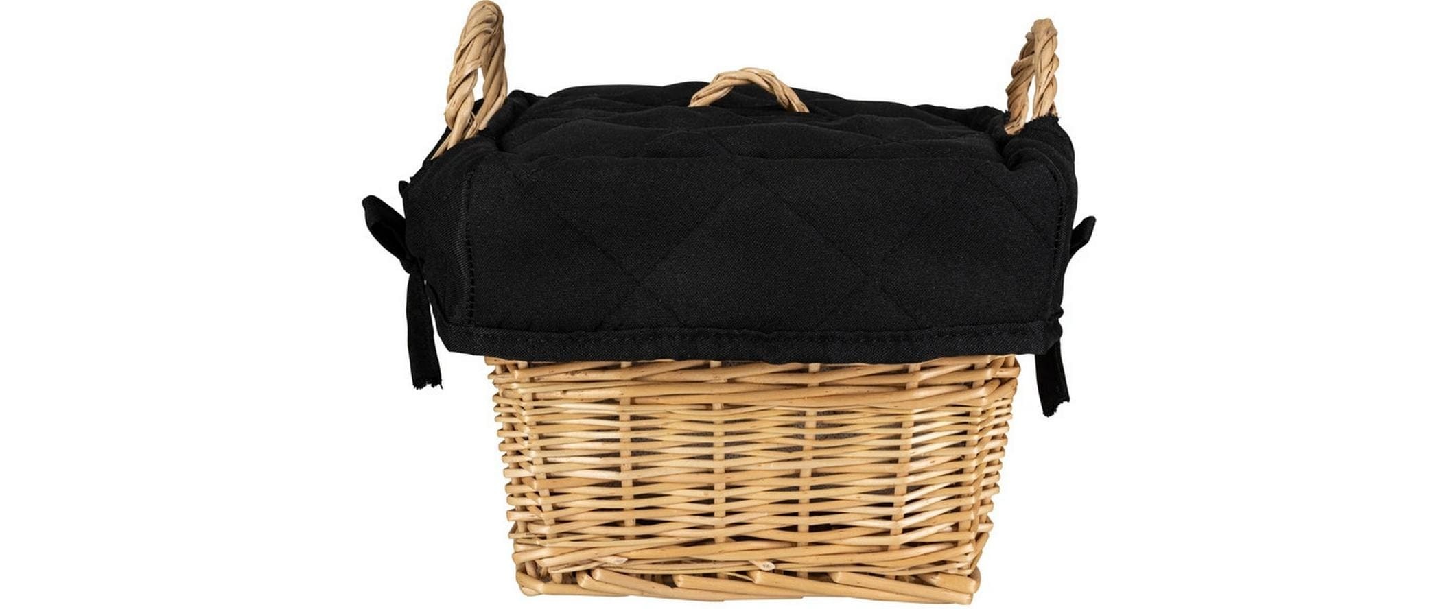 Nouvel Brotkorb »Black, 21 x 21 x 15 cm« Mit Einlage aus Baumwolle