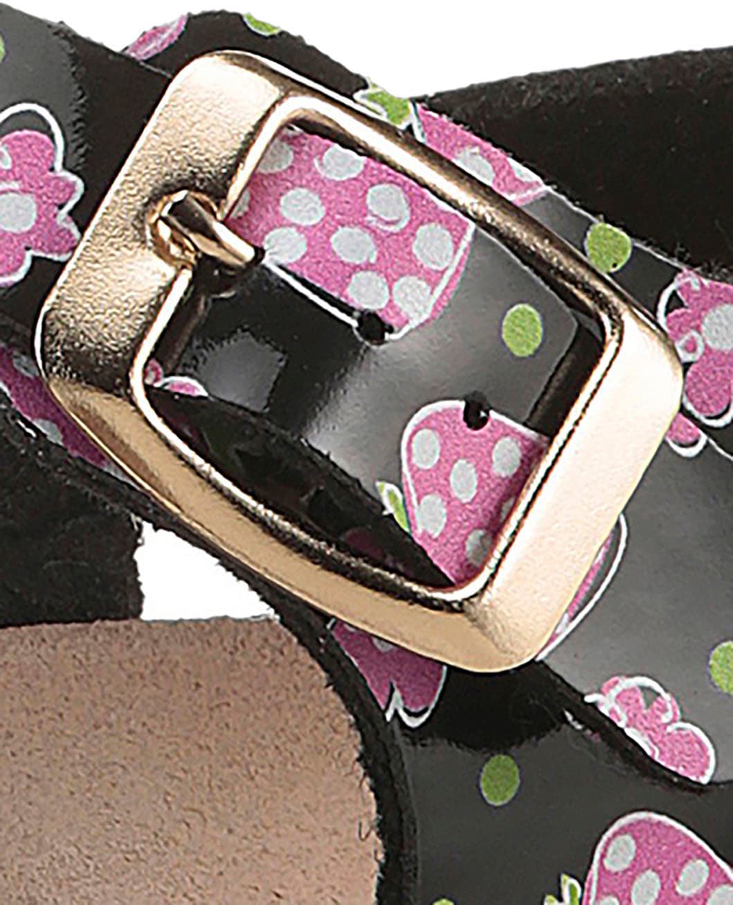KIDSWORLD Riemchensandale, Sommerschuh, Sandalette, Strandschuh, Urlaubschuh mit Erdbeeren-Motiv