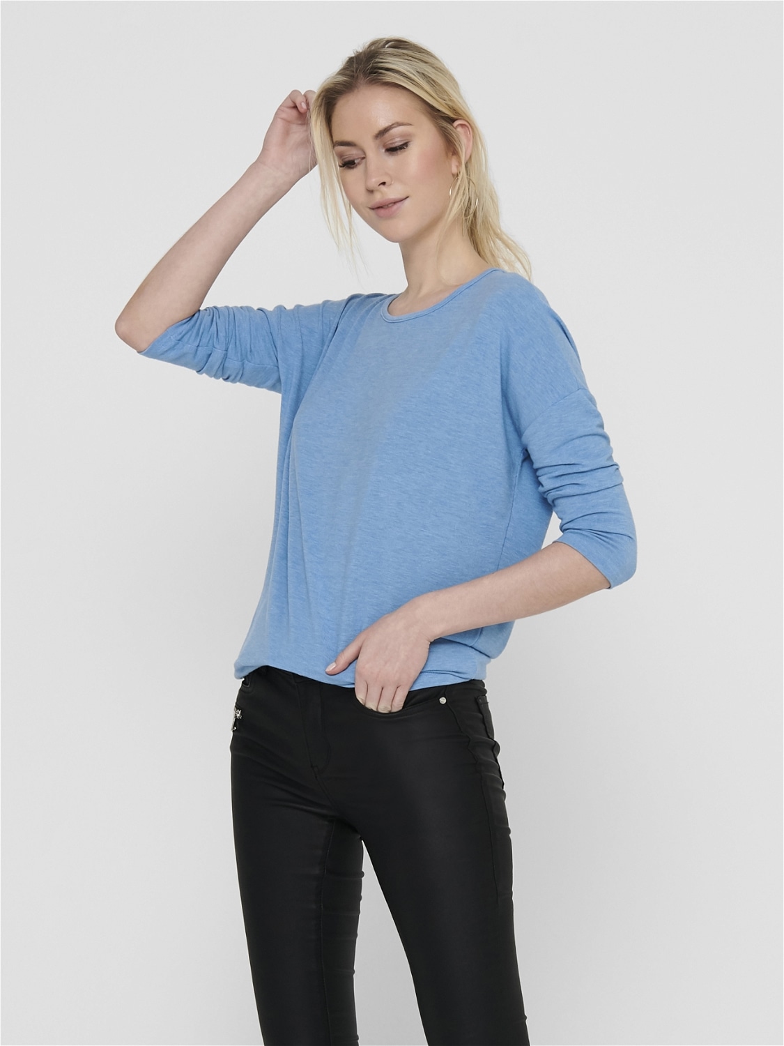 ONLY 3/4-Arm-Shirt "ONLGLAMOUR 3/4 TOP JRS NOOS", in lässiger Oversize-Form günstig online kaufen