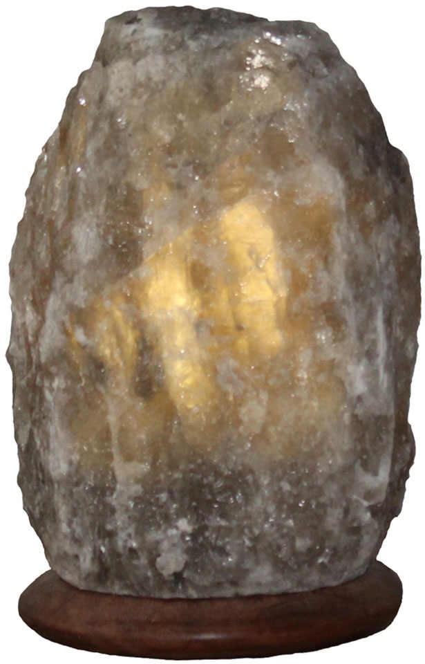 Handgefertigt Unikat, ca.2-3 Schlafwelt BAUR ca.18 bestellen Stein kg Salzkristall-Tischlampe »Sari«, - ein cm, jeder | H: