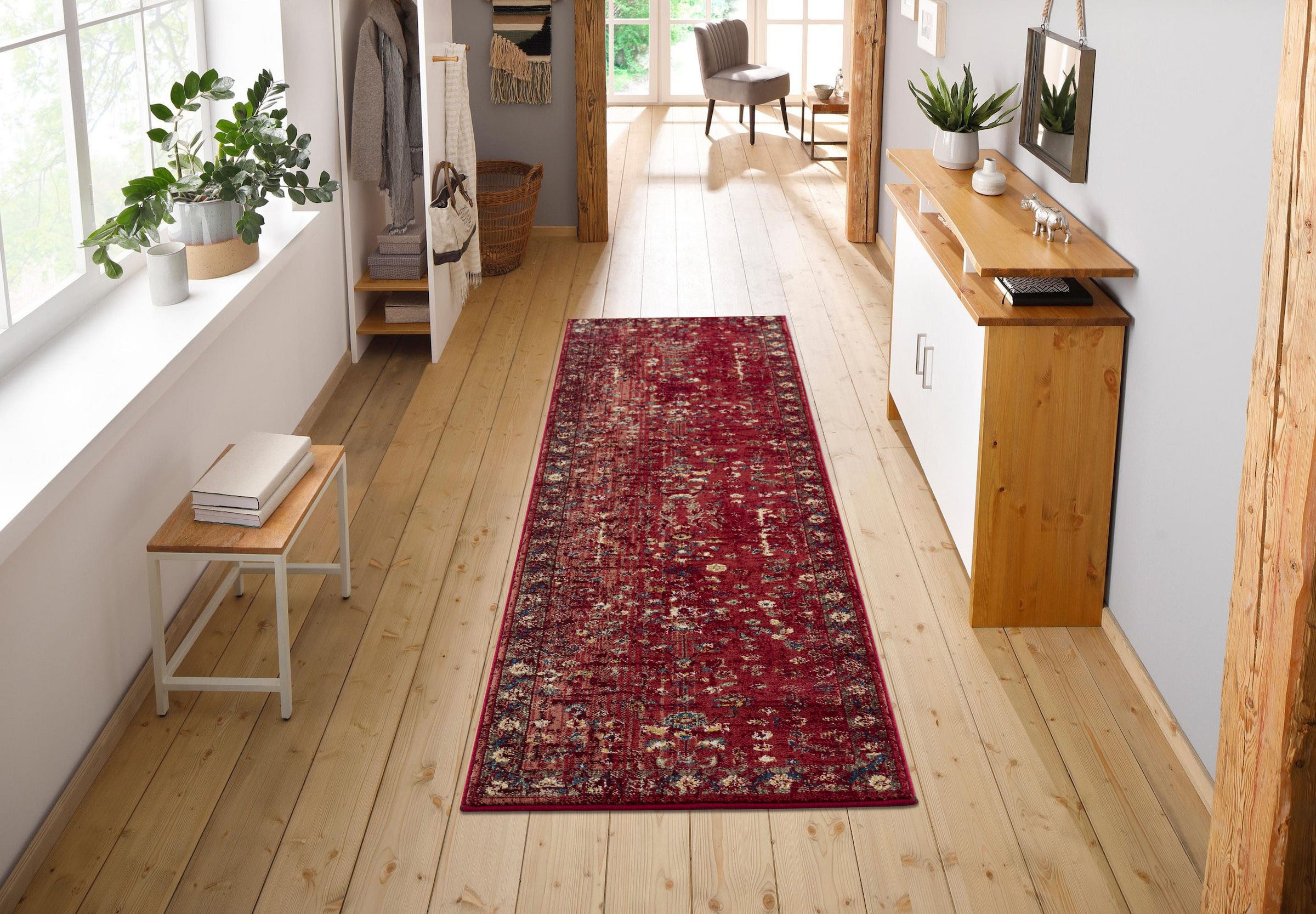 my home Läufer »Clovis«, rechteckig, 11 mm Höhe, Teppich im Orient-Design, mit Bordüre, Vintage