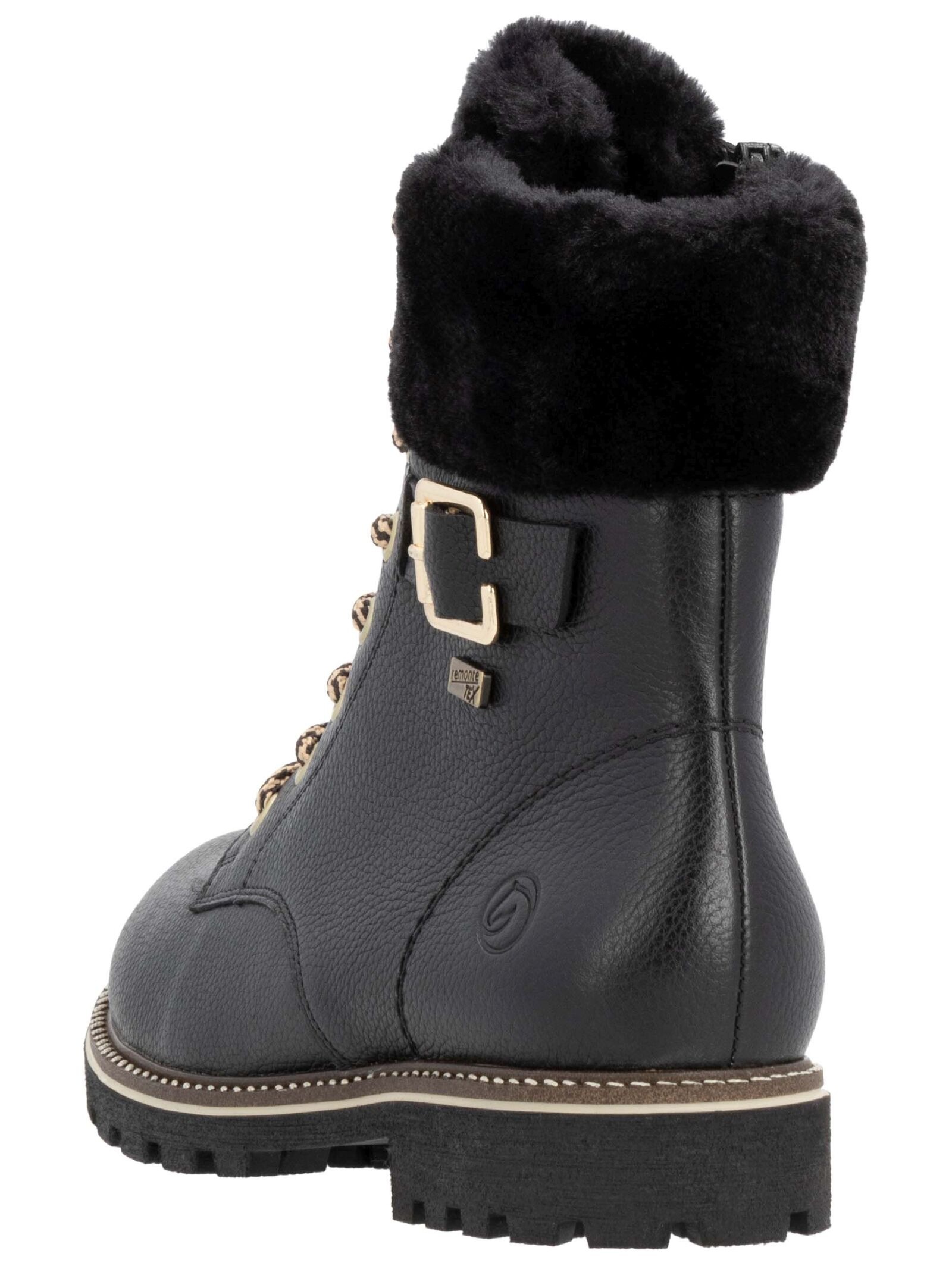 Remonte Schnürstiefelette »Remonte Stiefelette Leder/Fell«